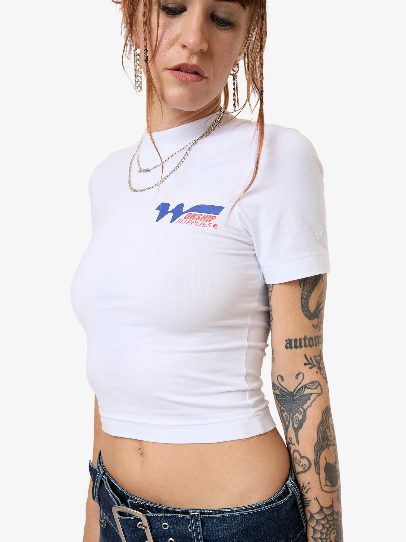 Logomania Slim Fit Tee - White - Image 8