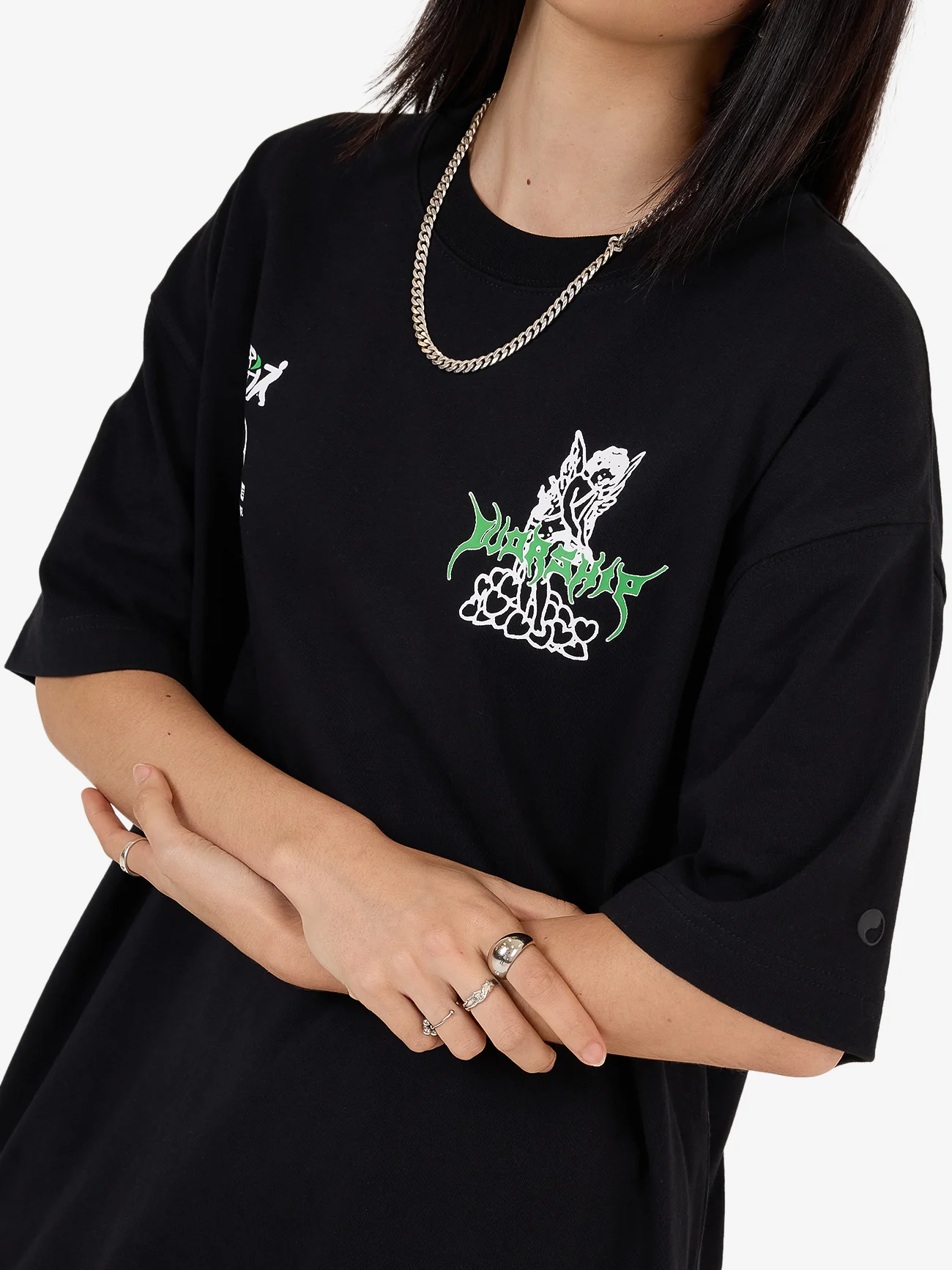 Logorama Oversize Fit Tee - Black - Image 4