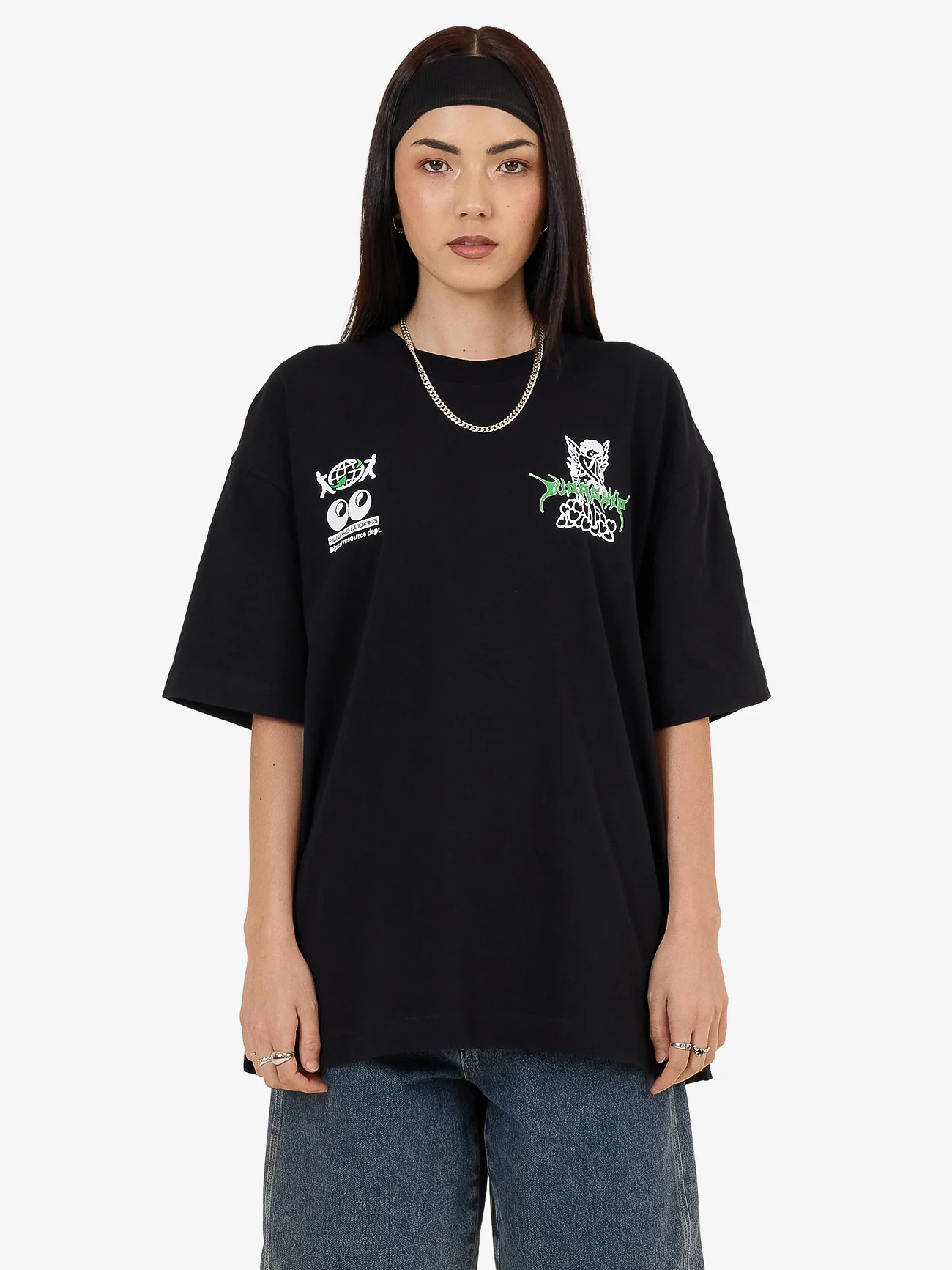 Logorama Oversize Fit Tee - Black - Image 5