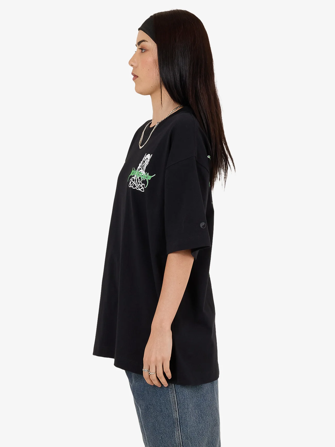 Logorama Oversize Fit Tee - Black - Image 6