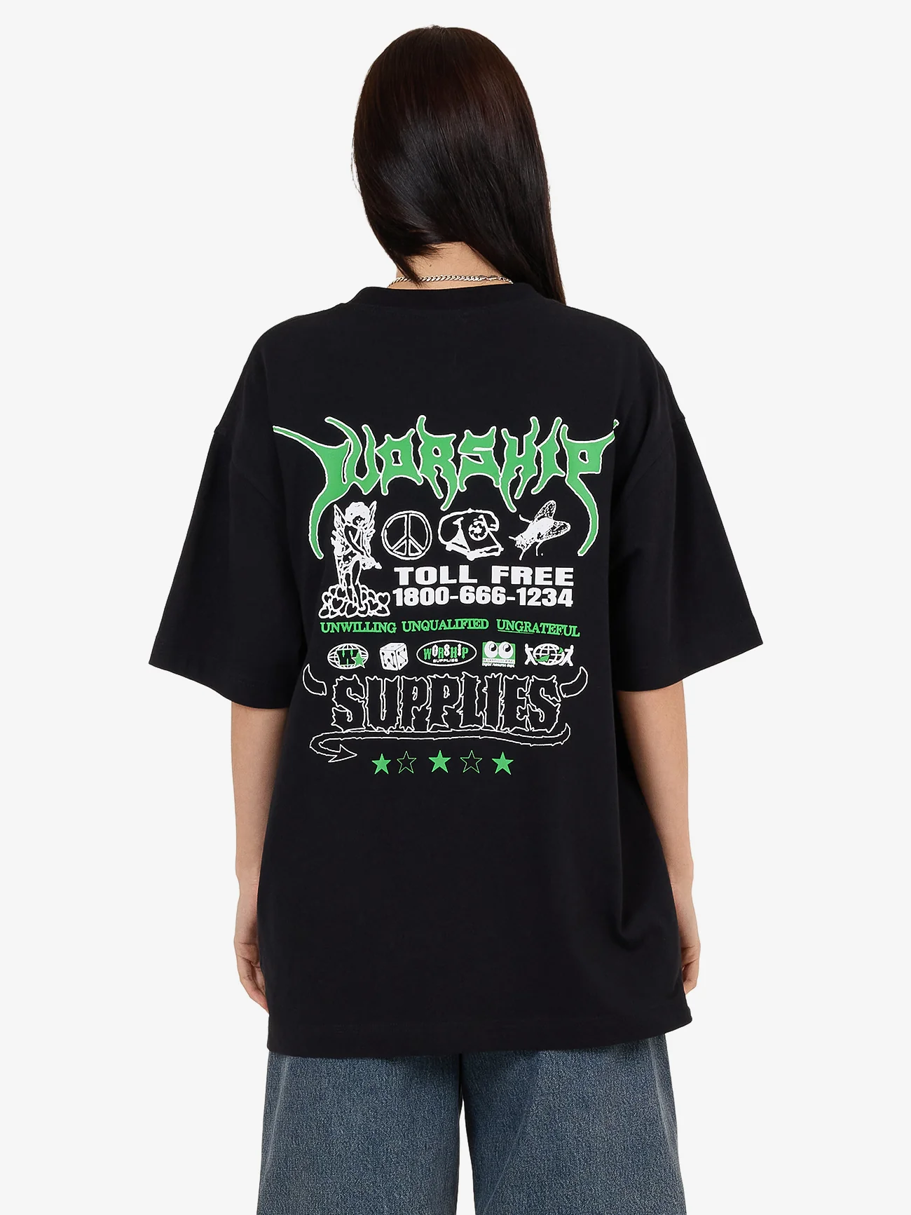 Logorama Oversize Fit Tee - Black - Image 7