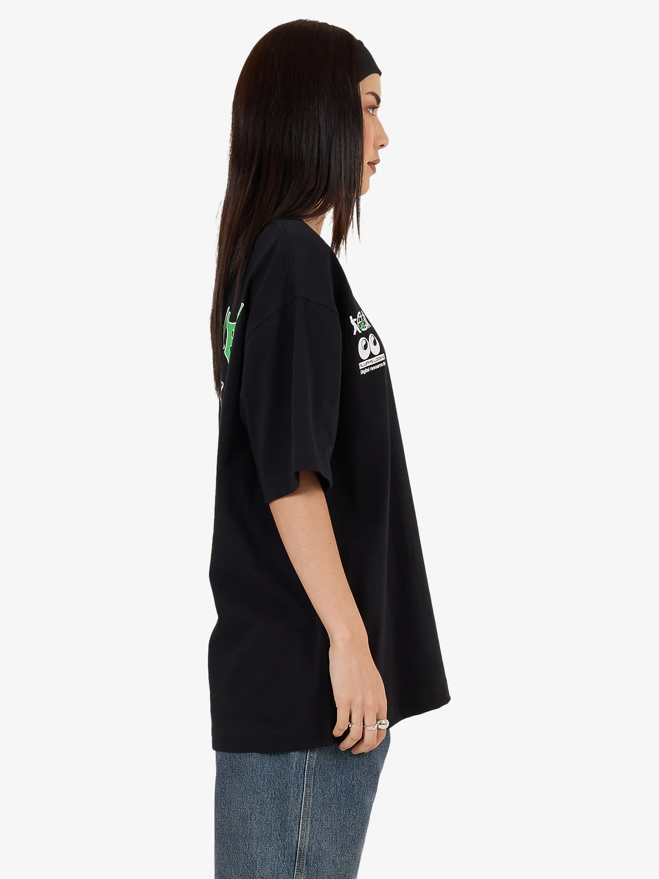 Logorama Oversize Fit Tee - Black - Image 8