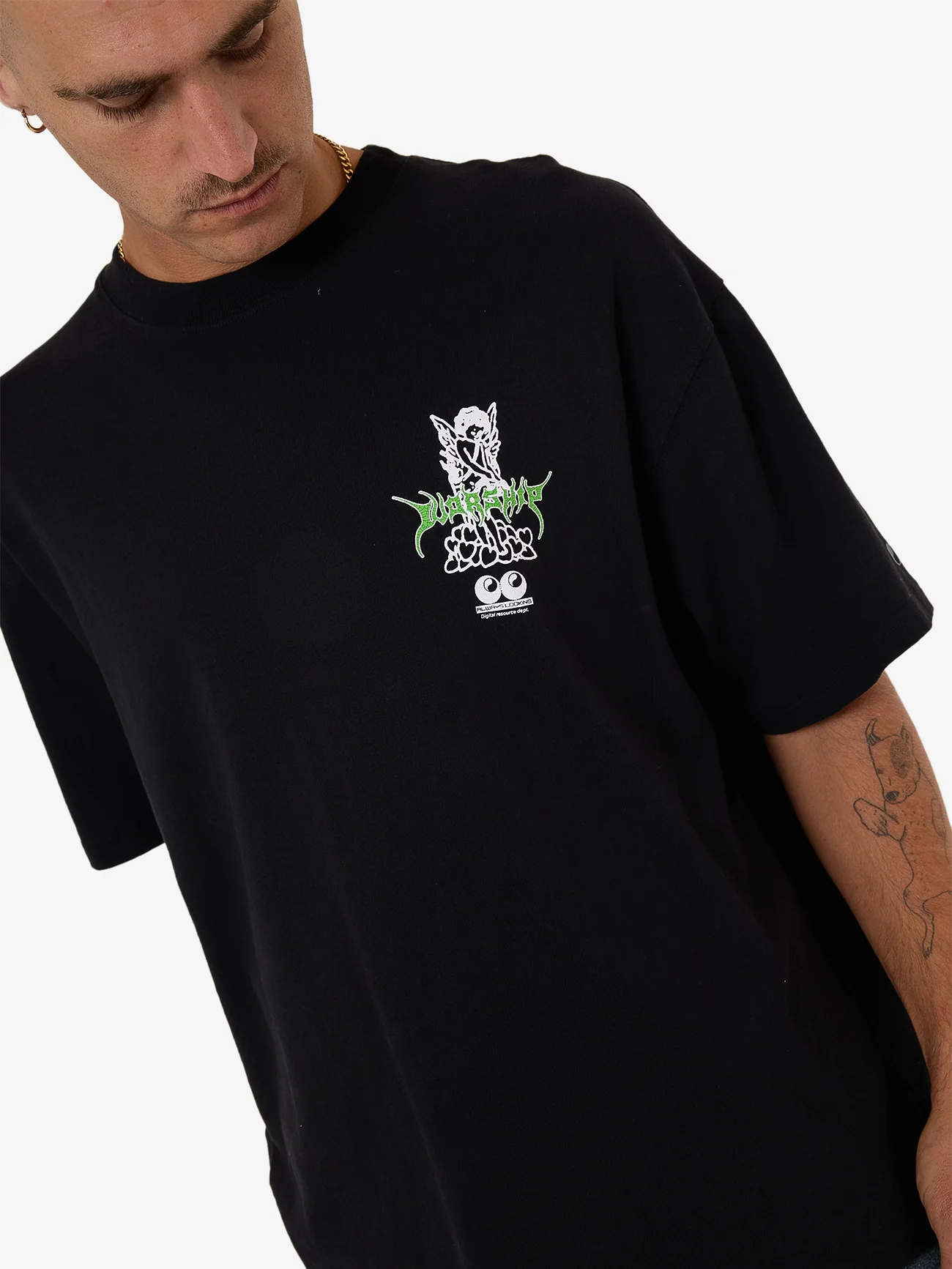 Logorama Oversized Tee - Black - Image 10