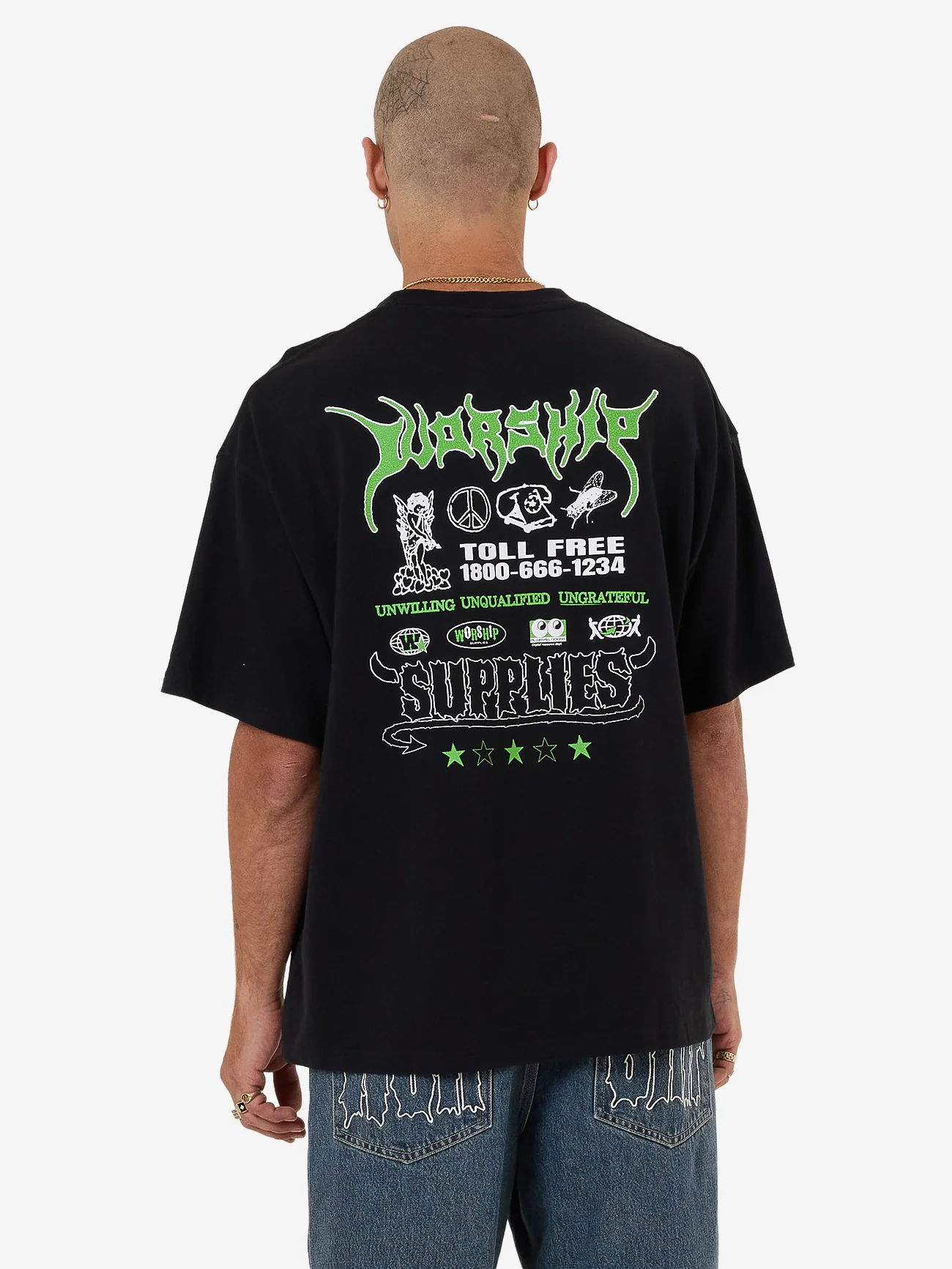 Logorama Oversized Tee - Black - Image 2
