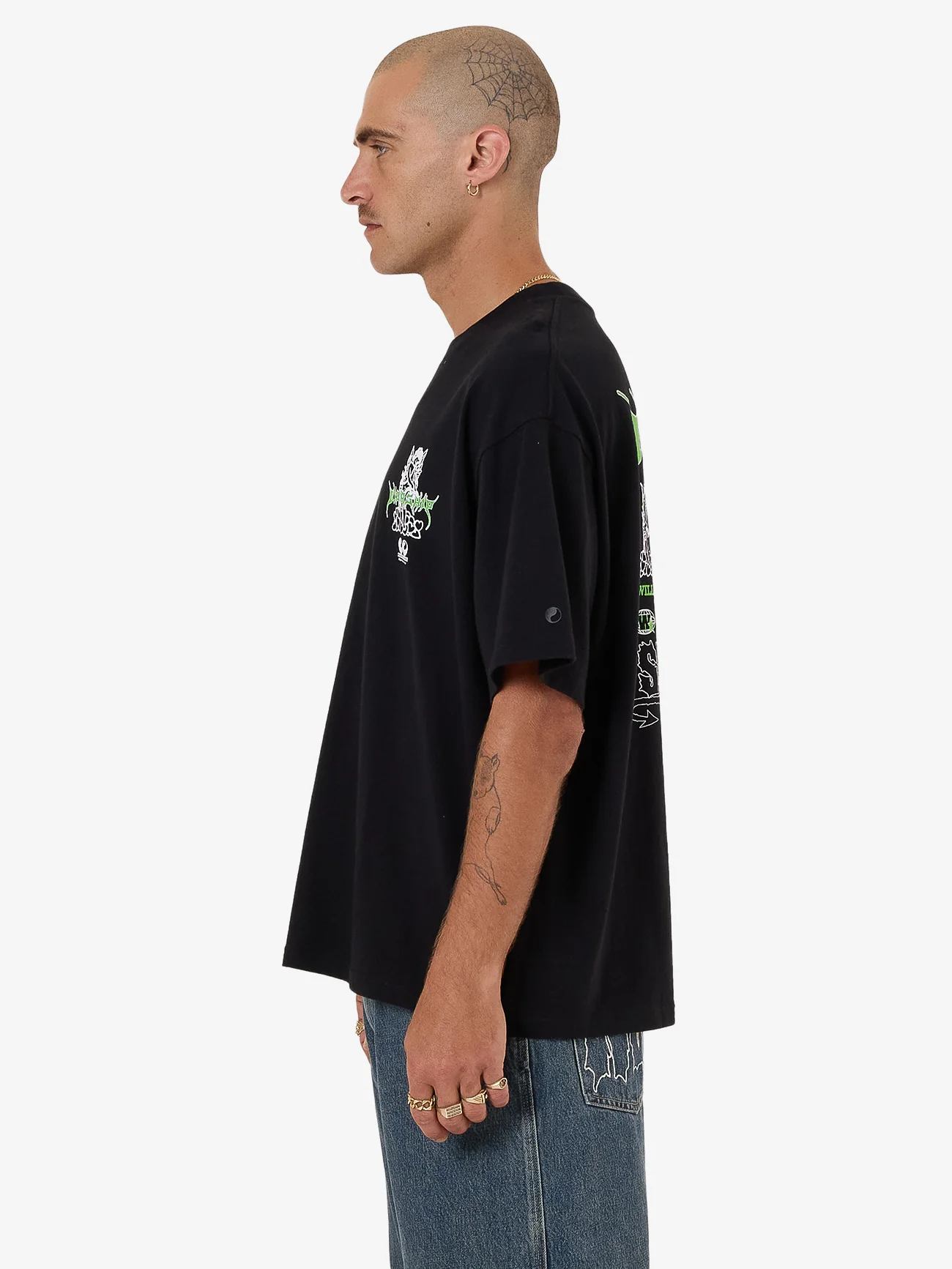Logorama Oversized Tee - Black - Image 3