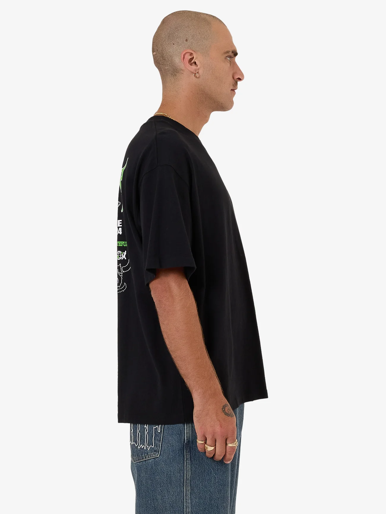 Logorama Oversized Tee - Black - Image 4