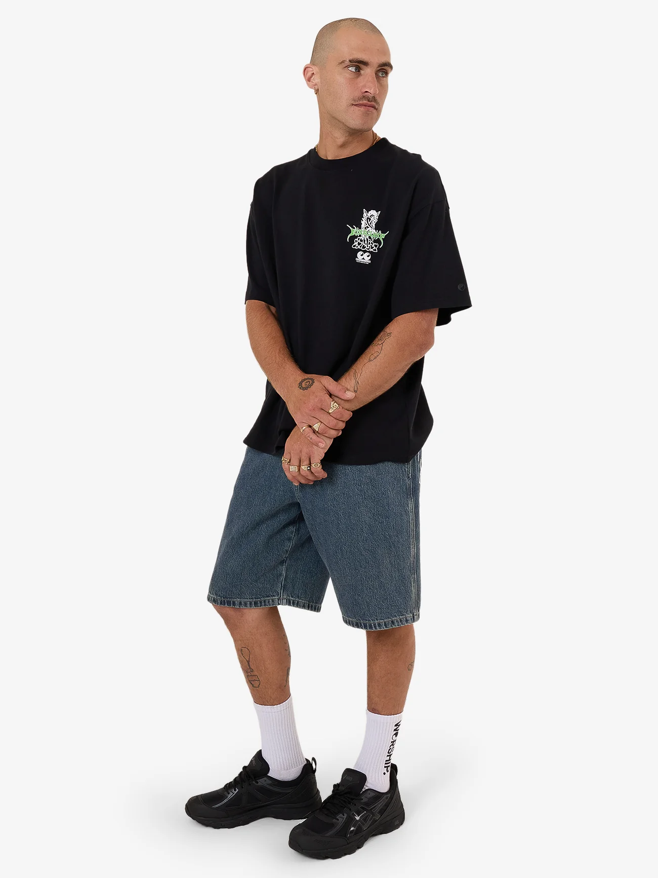 Logorama Oversized Tee - Black - Image 5