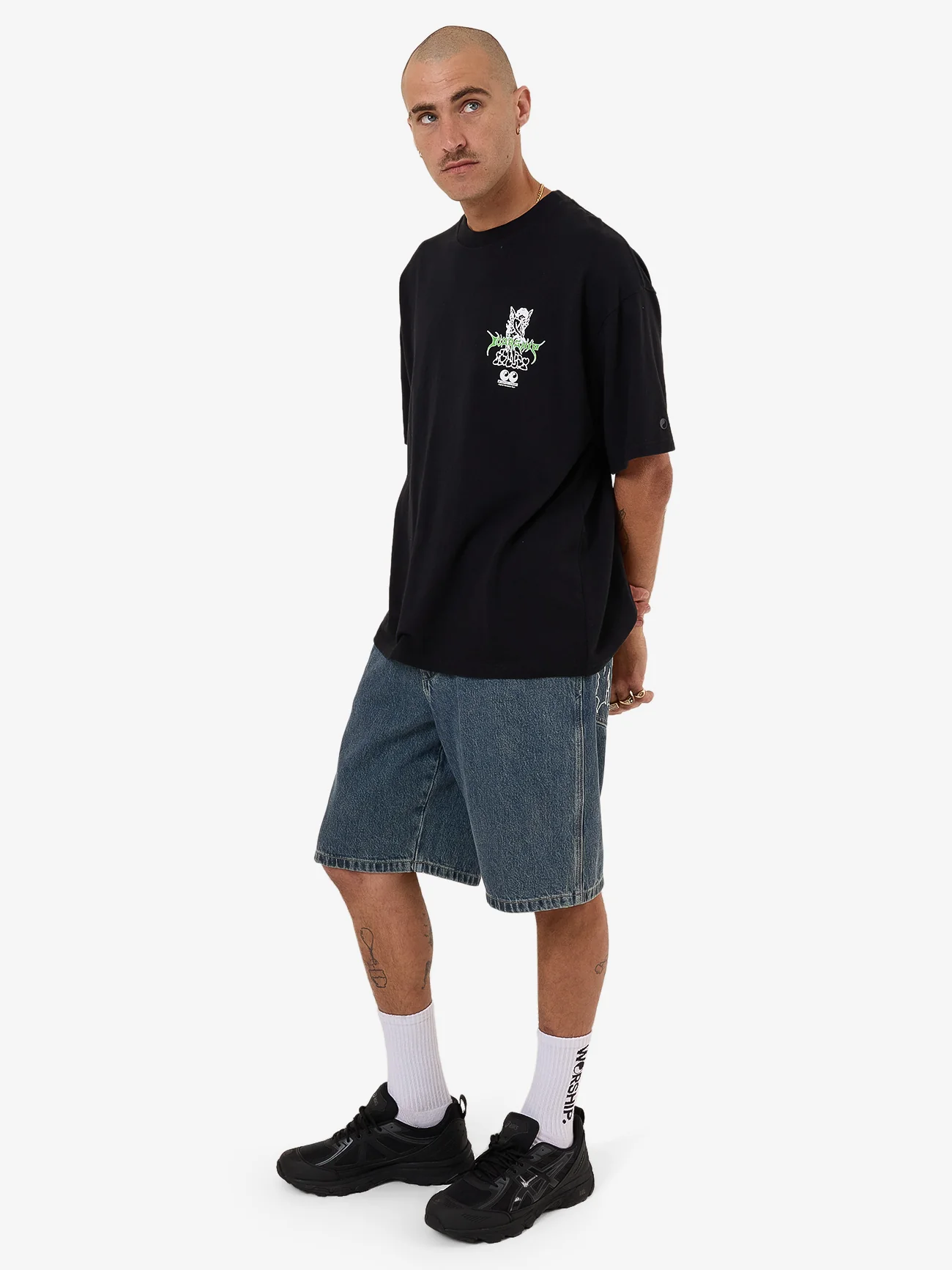 Logorama Oversized Tee - Black - Image 6