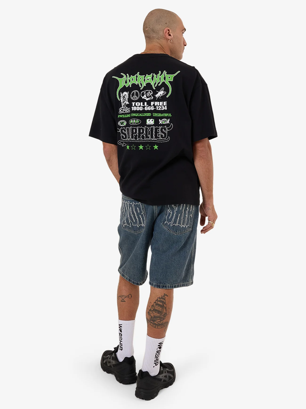 Logorama Oversized Tee - Black - Image 7