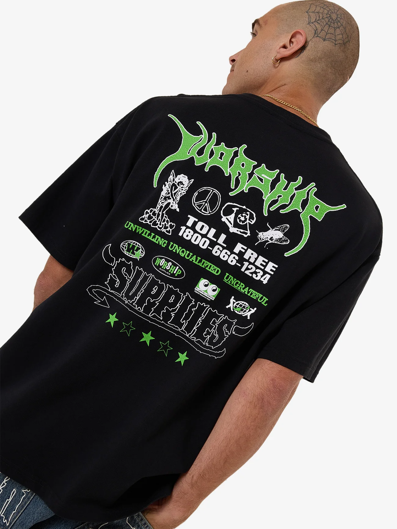 Logorama Oversized Tee - Black - Image 8