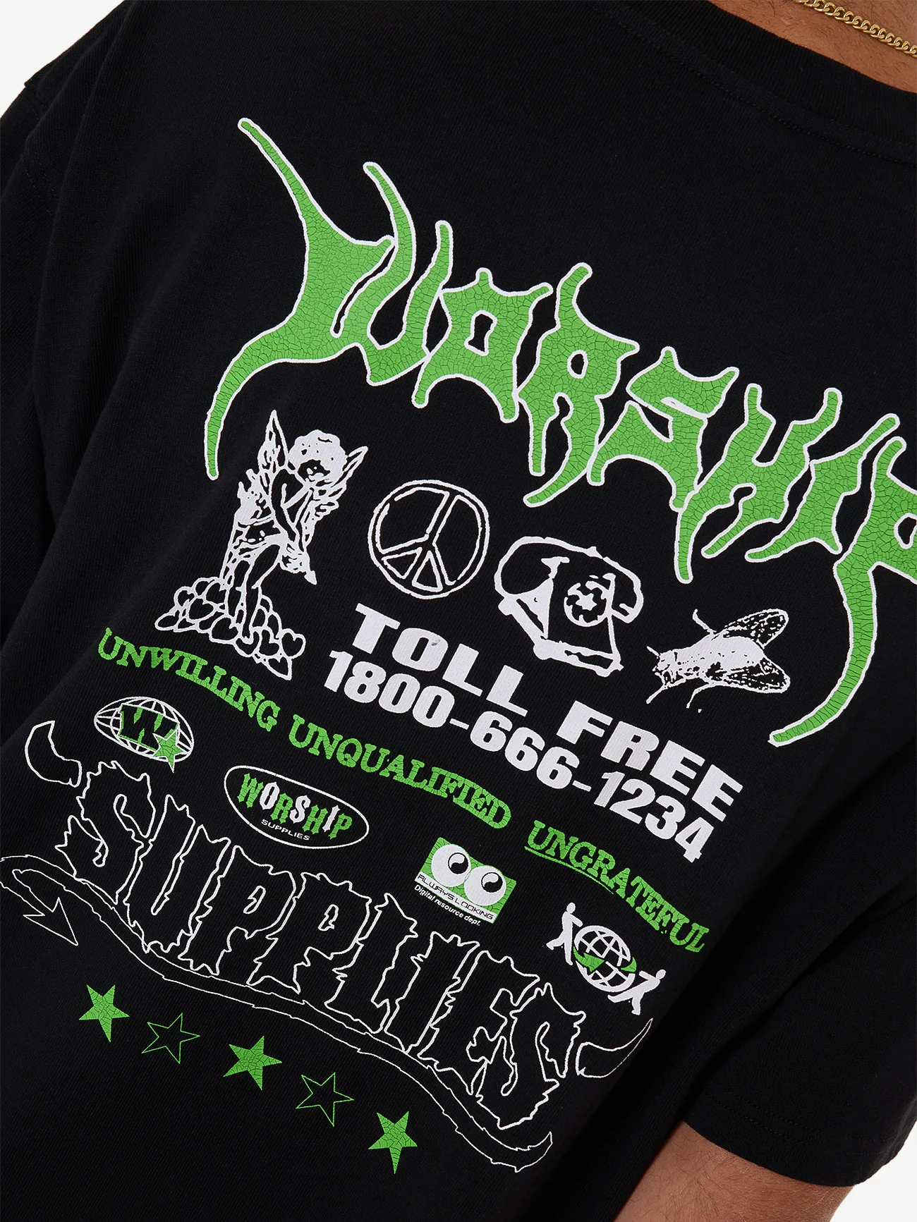 Logorama Oversized Tee - Black - Image 9