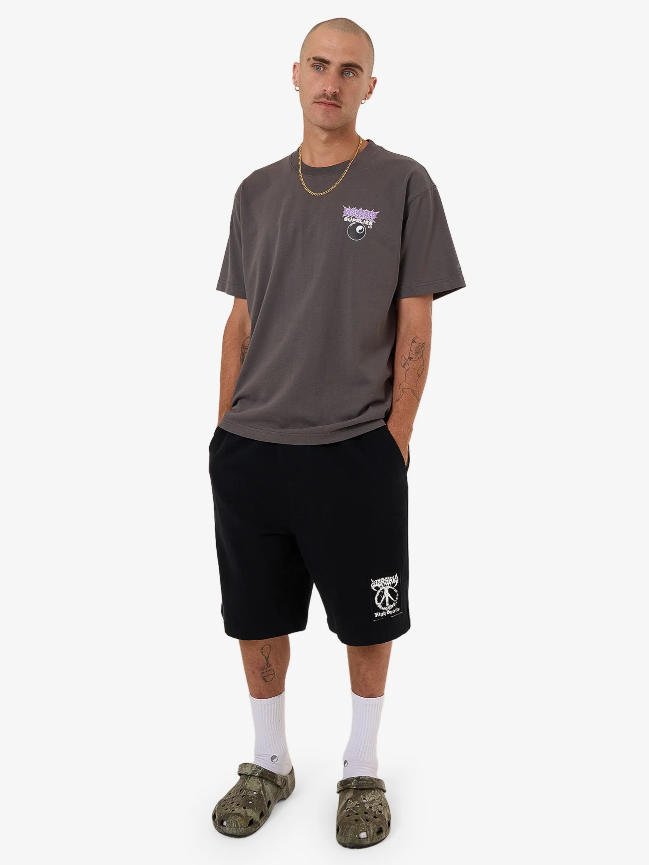 Long Time Tee - Worn Black - Image 3
