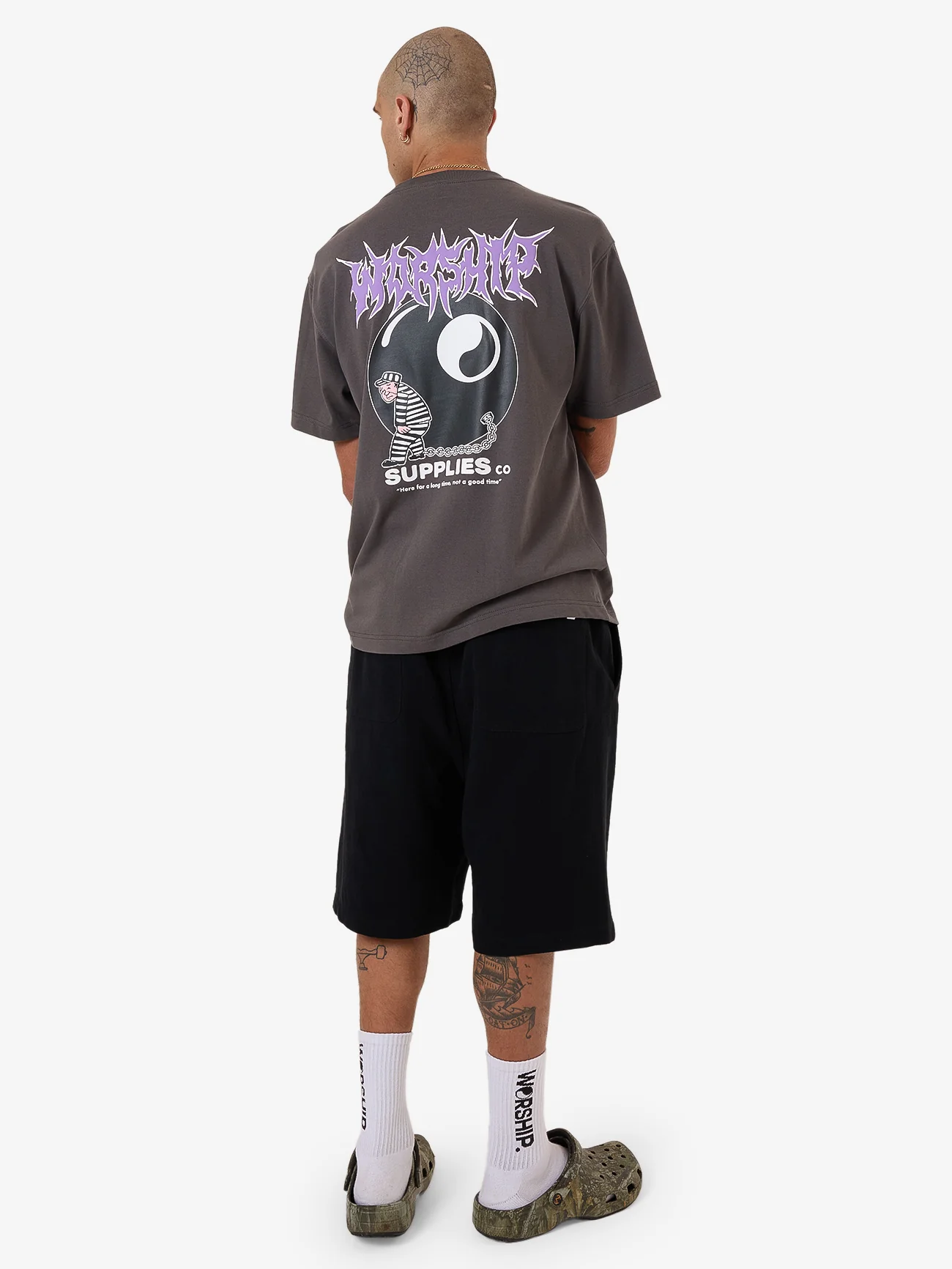 Long Time Tee - Worn Black - Image 4