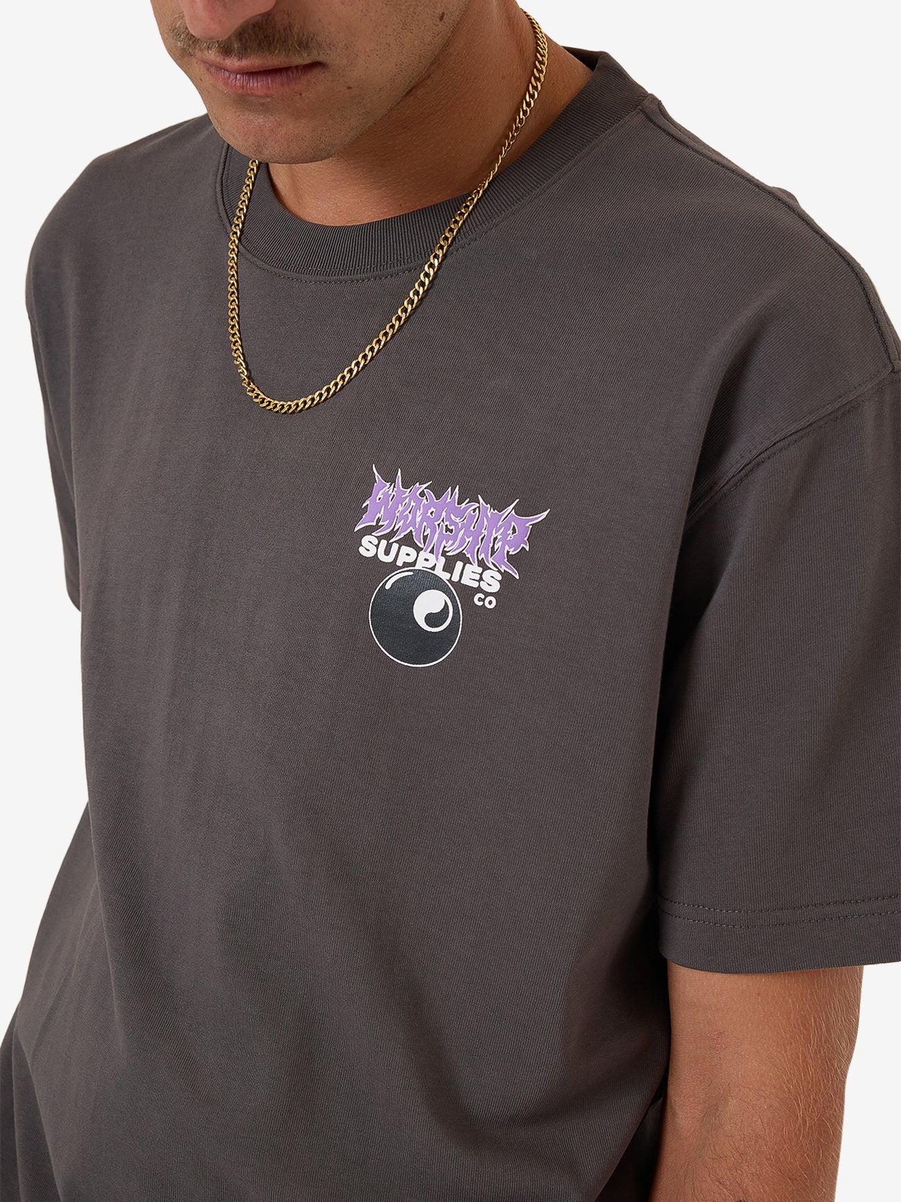 Long Time Tee - Worn Black - Image 5