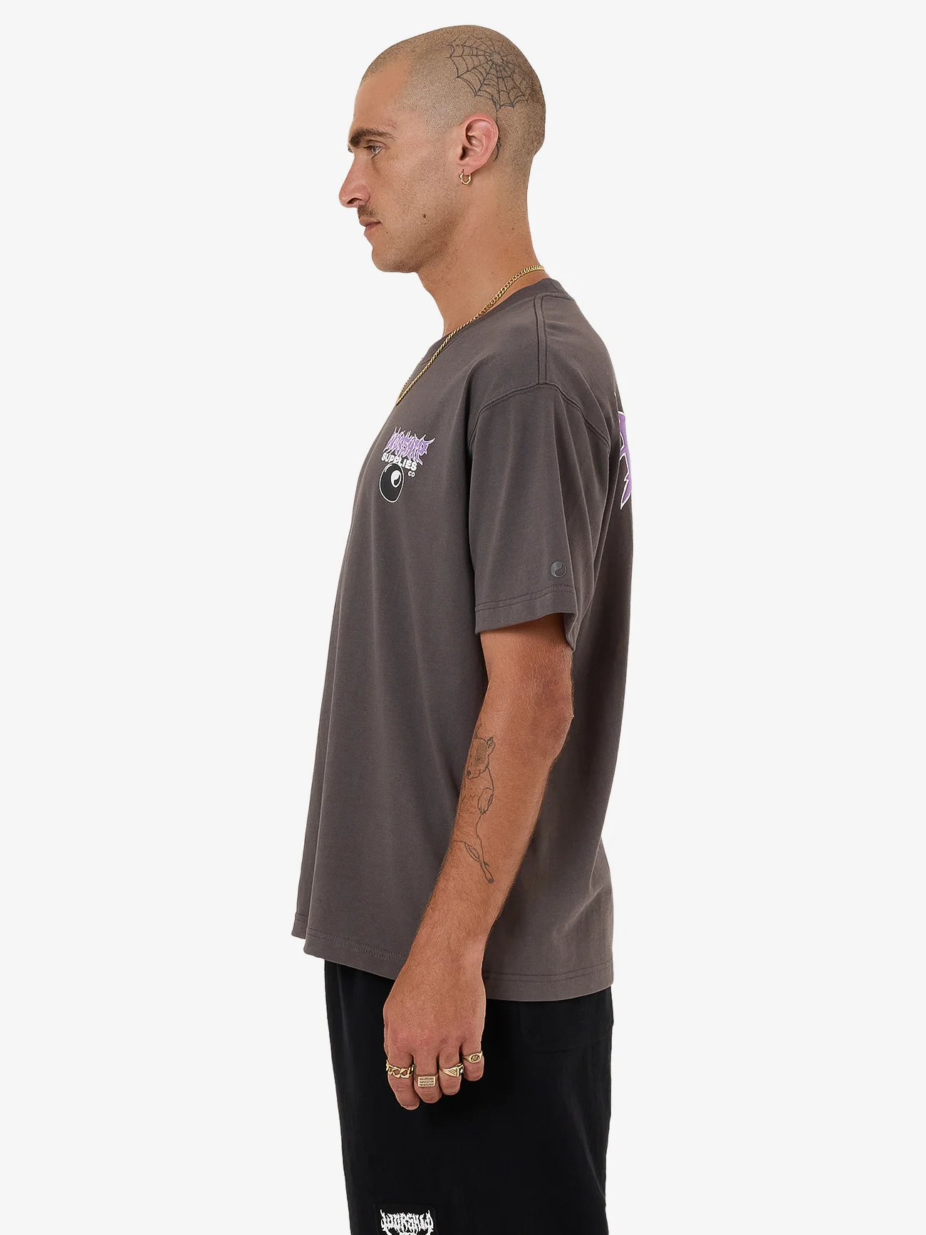 Long Time Tee - Worn Black - Image 7