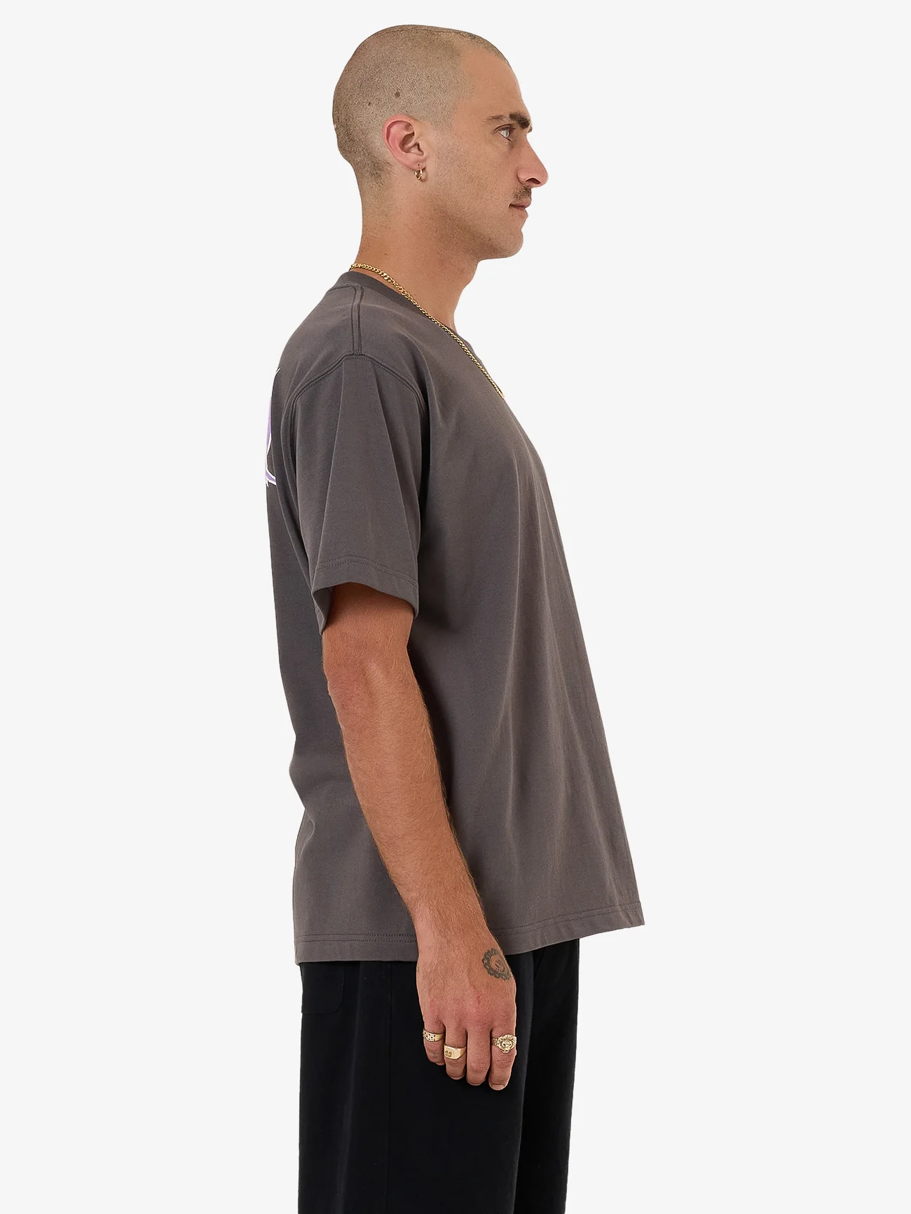 Long Time Tee - Worn Black - Image 8