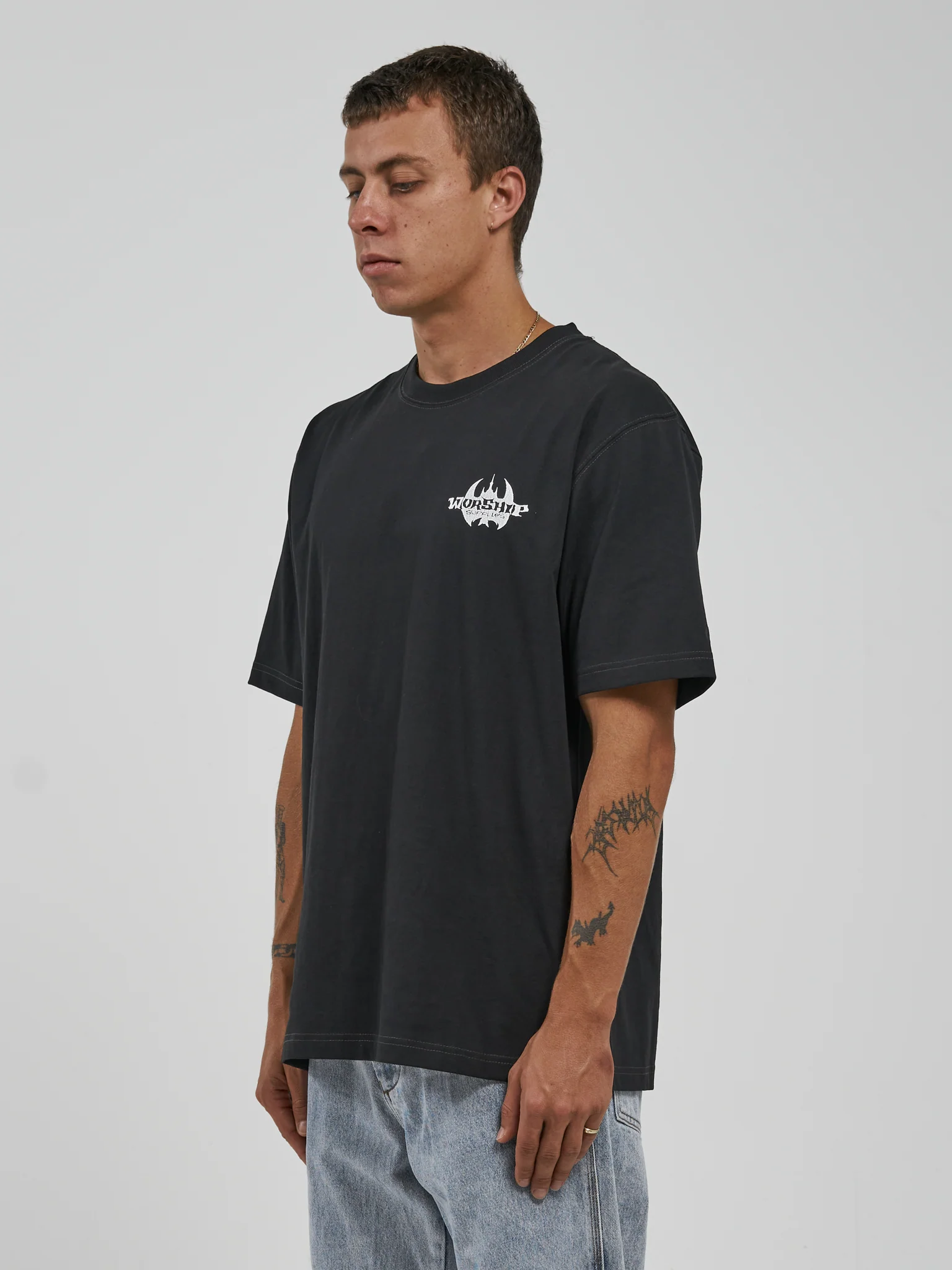Lorzac Tee - Washed Black - Image 3