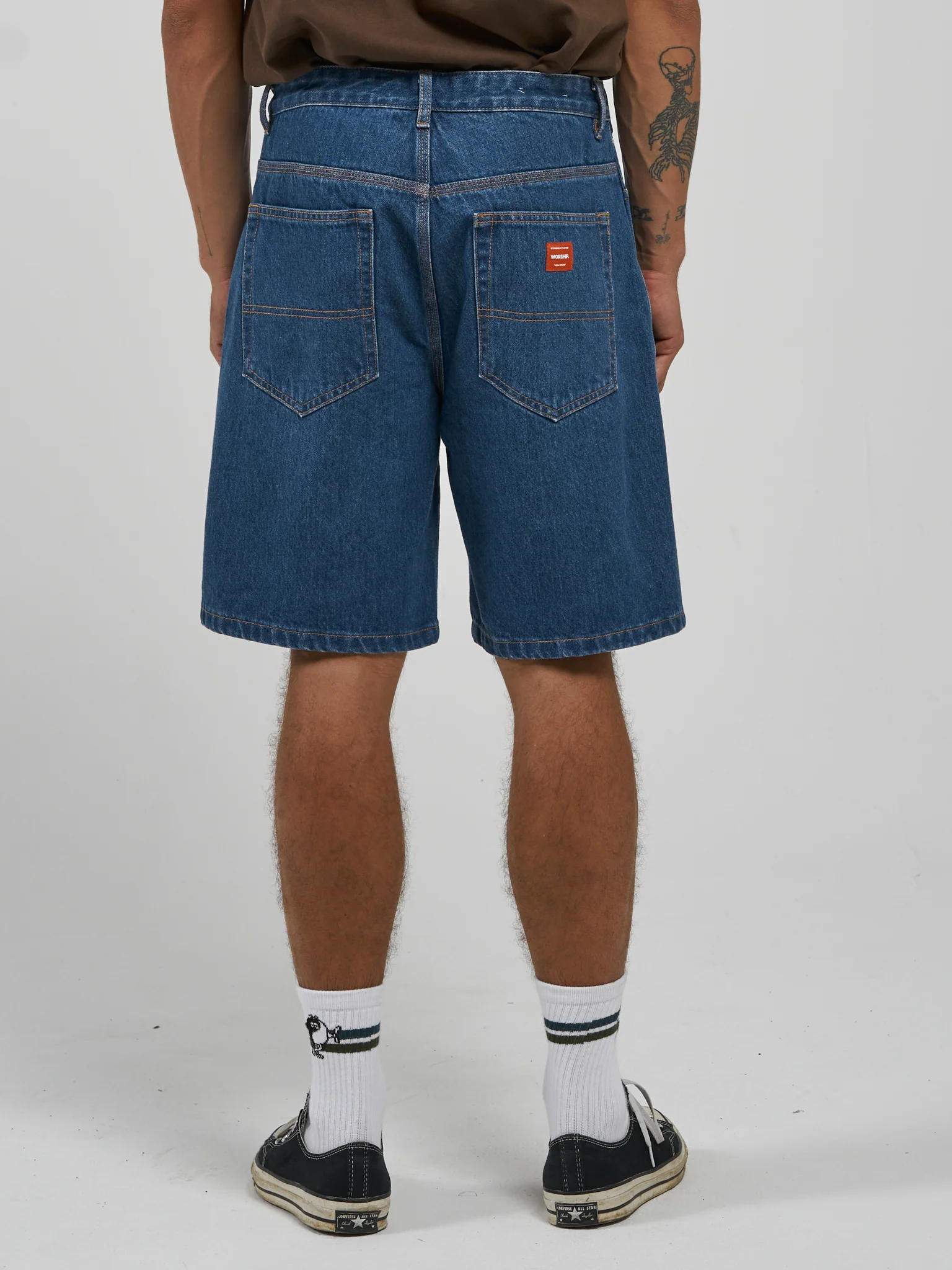 Lounger Denim Short - Worship Electric Blue - Image 5