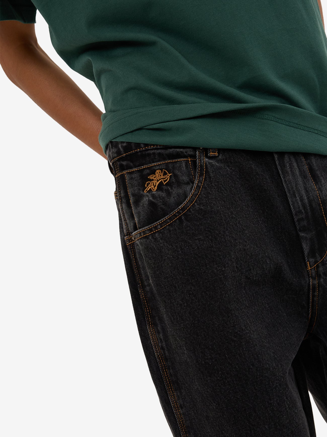 Lounger Jean - Black Rinse - Image 7