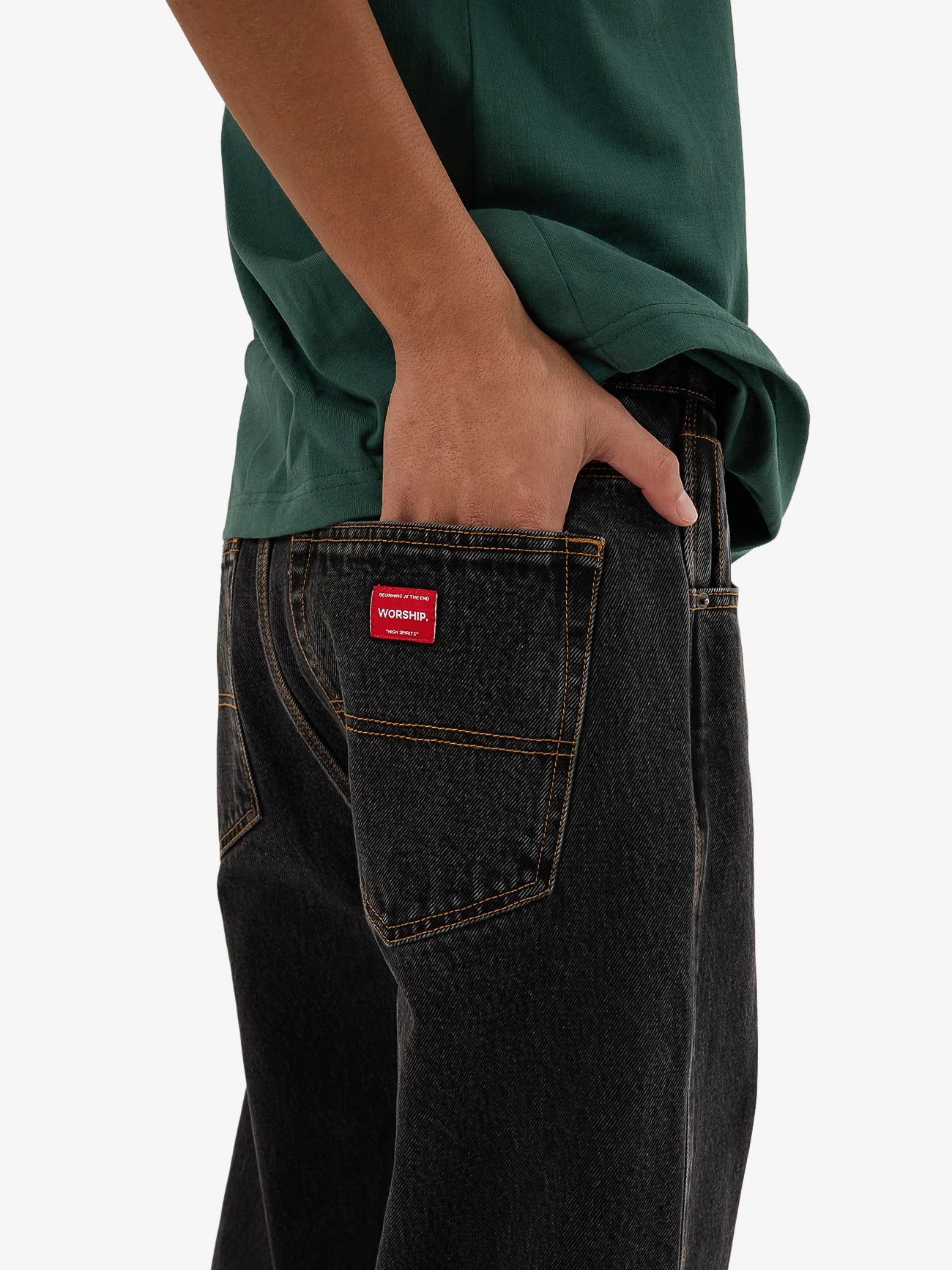 Lounger Jean - Black Rinse - Image 8