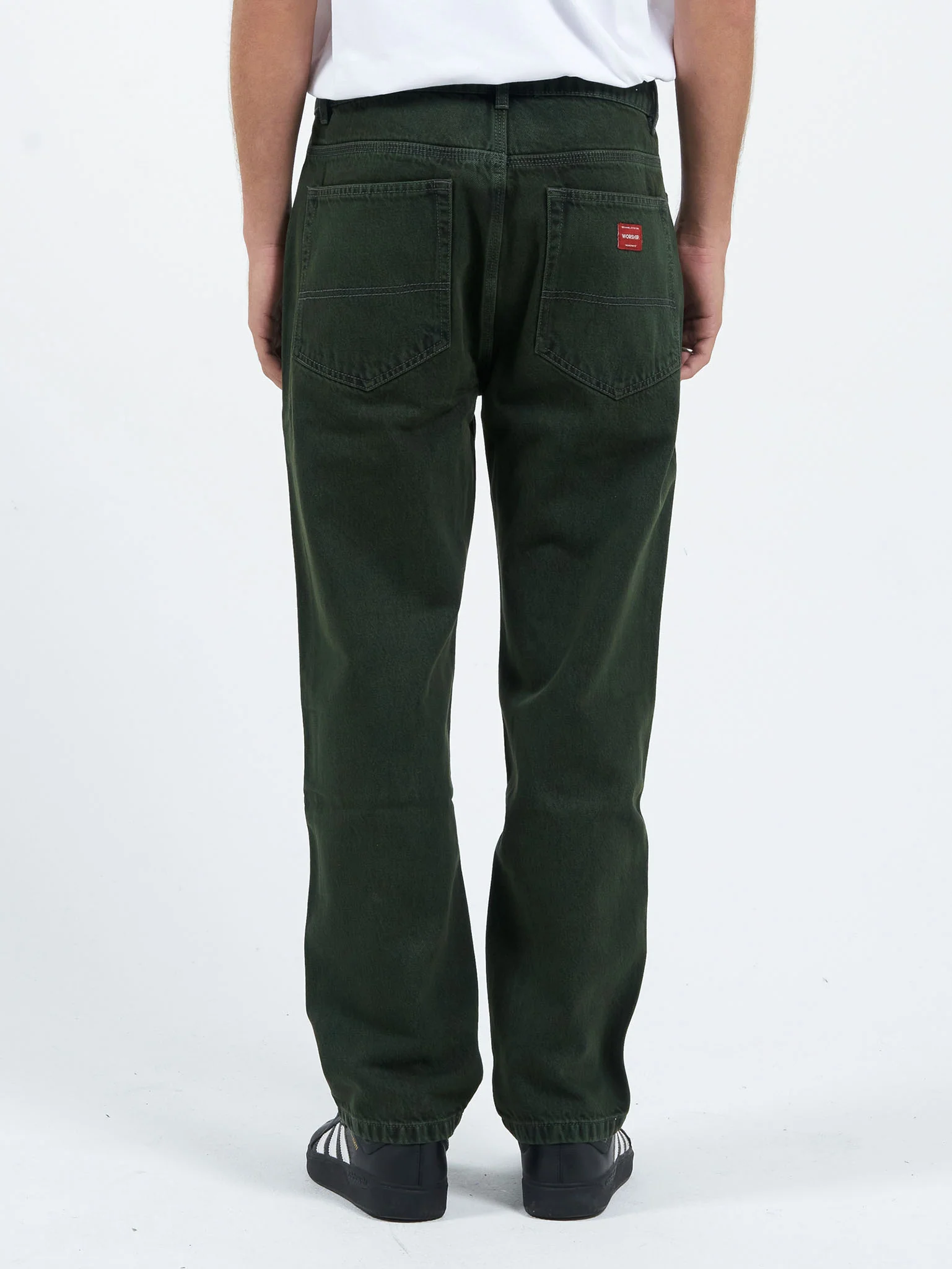 Lounger Jean - Dark Jungle Green-Black - Image 5