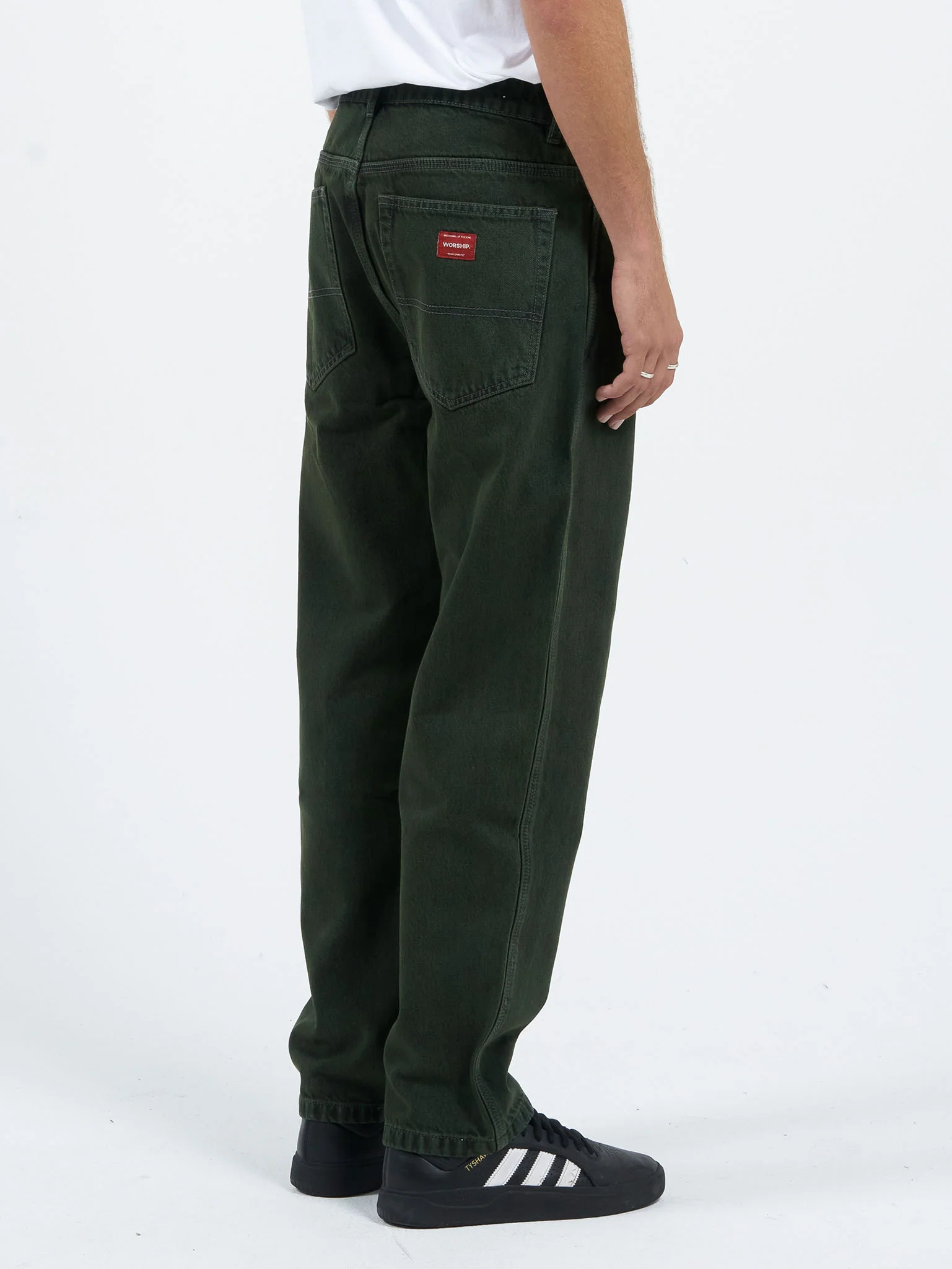 Lounger Jean - Dark Jungle Green-Black - Image 6