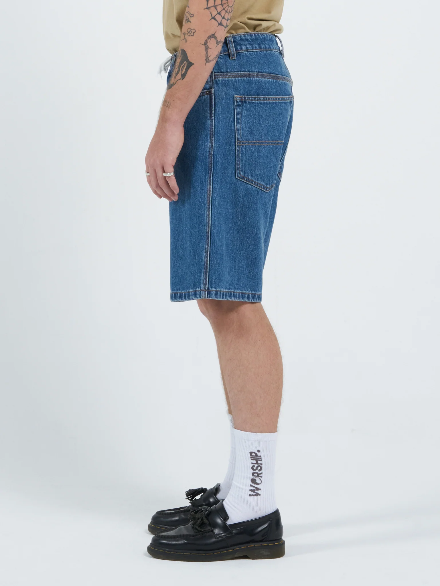 Lounger Jean Short - Classic Mid Blue - Image 2