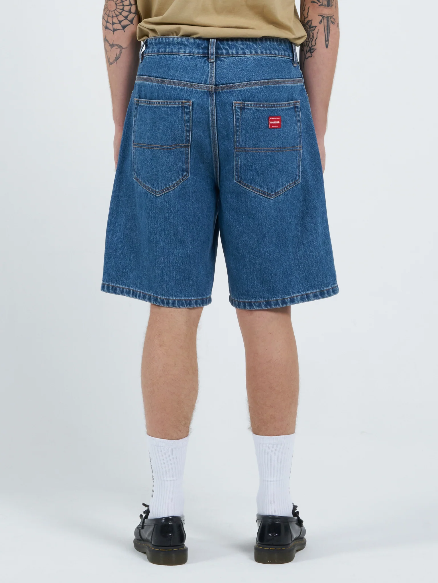 Lounger Jean Short - Classic Mid Blue - Image 3