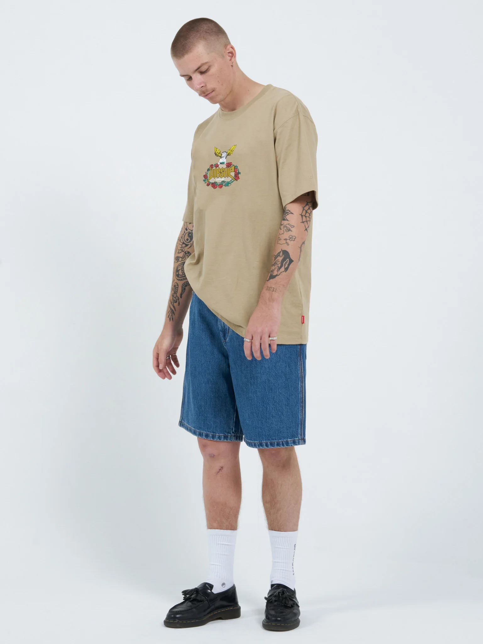 Lounger Jean Short - Classic Mid Blue - Image 5