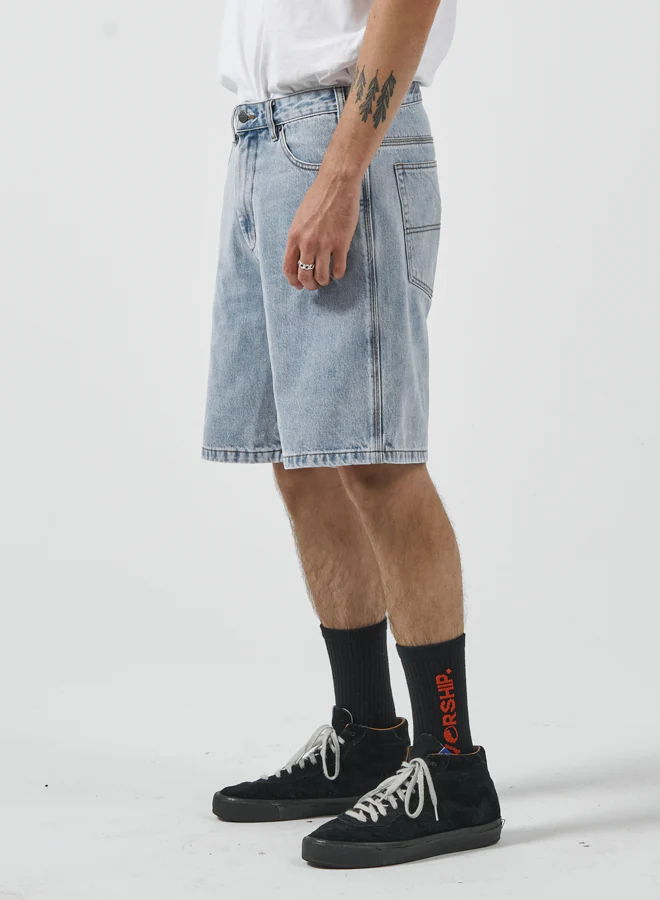 Lounger Jean Short - Raged Blue Fade - Image 2