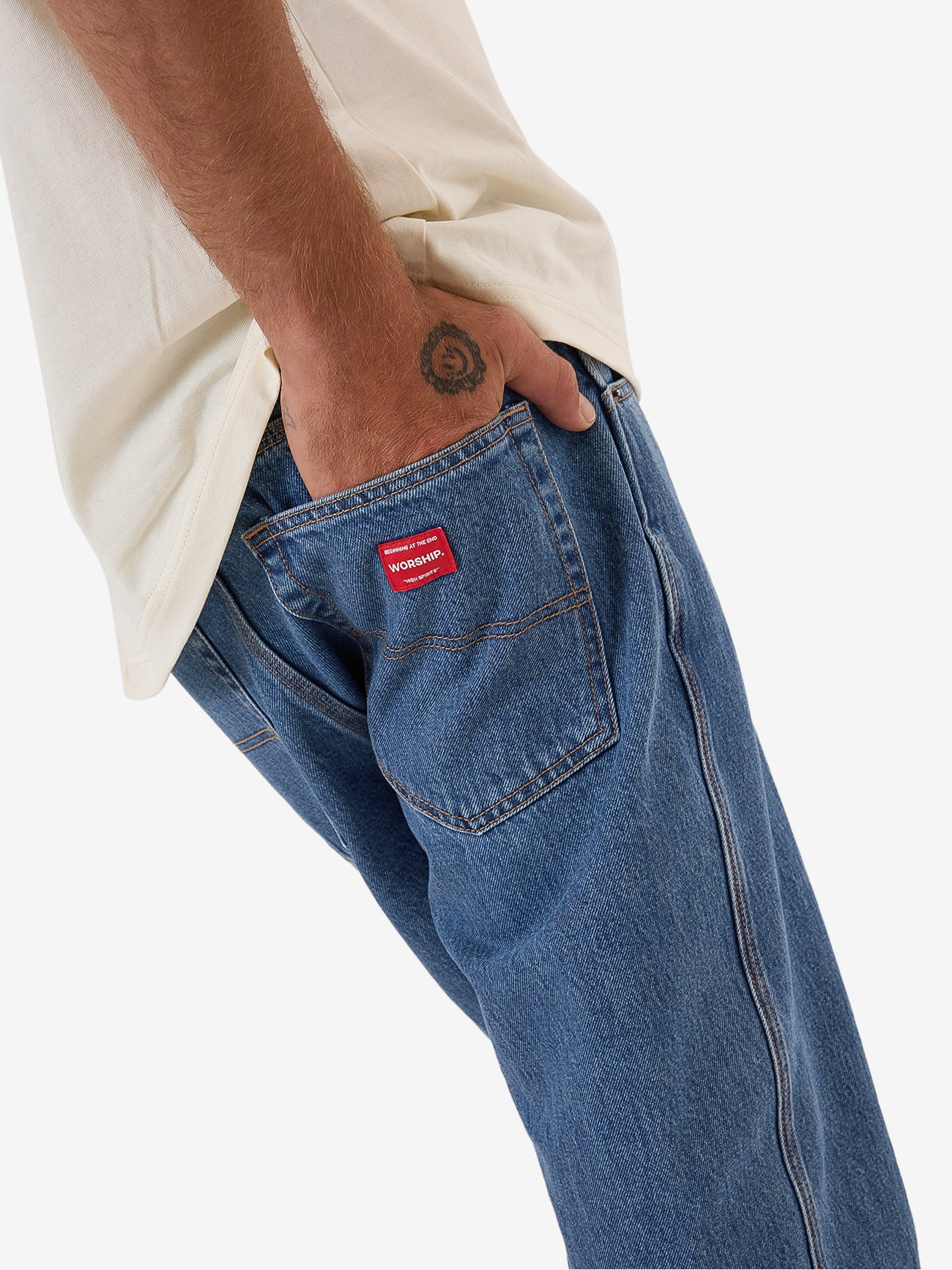 Lounger Jean - Sky High Blue - Image 9