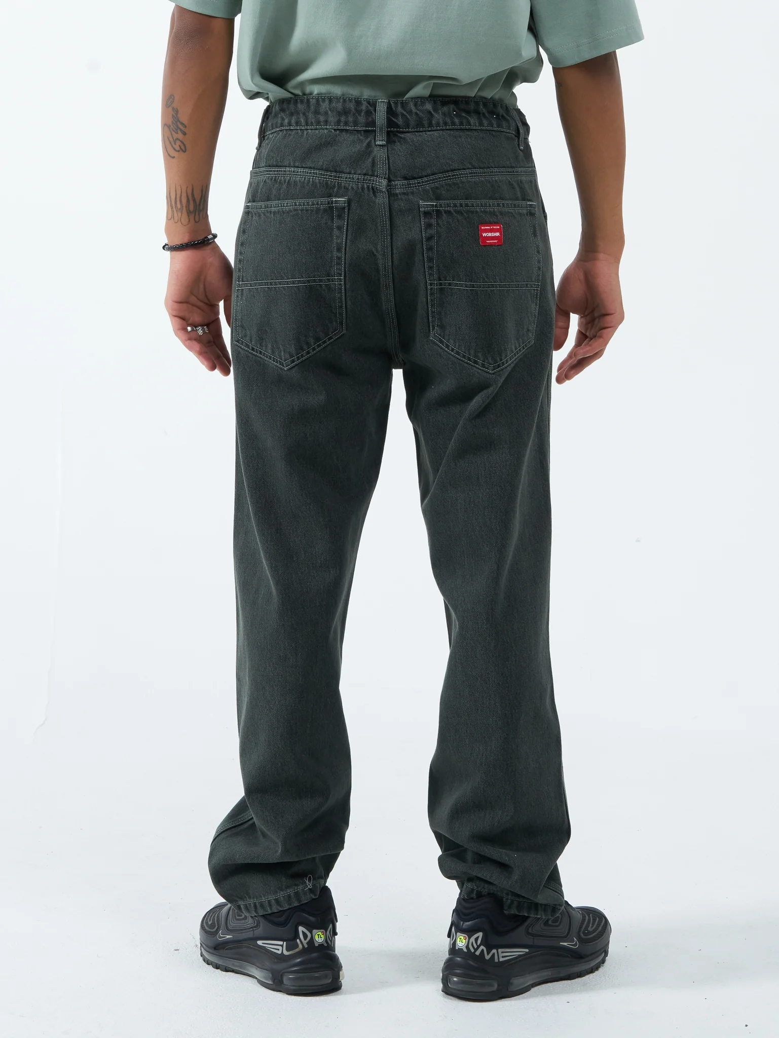 Lounger Jean - Spearmint Black Overdye - Image 3