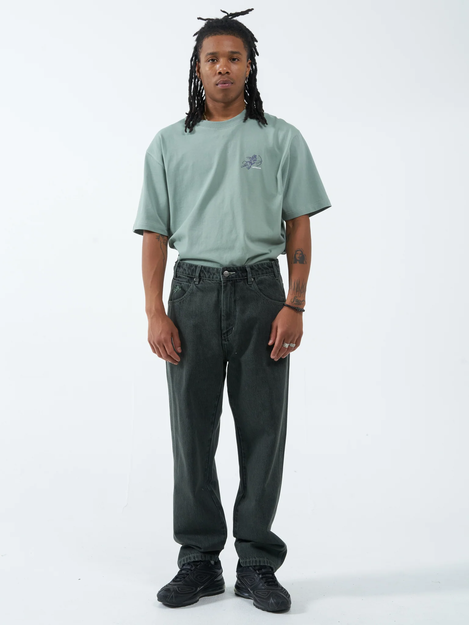 Lounger Jean - Spearmint Black Overdye - Image 5