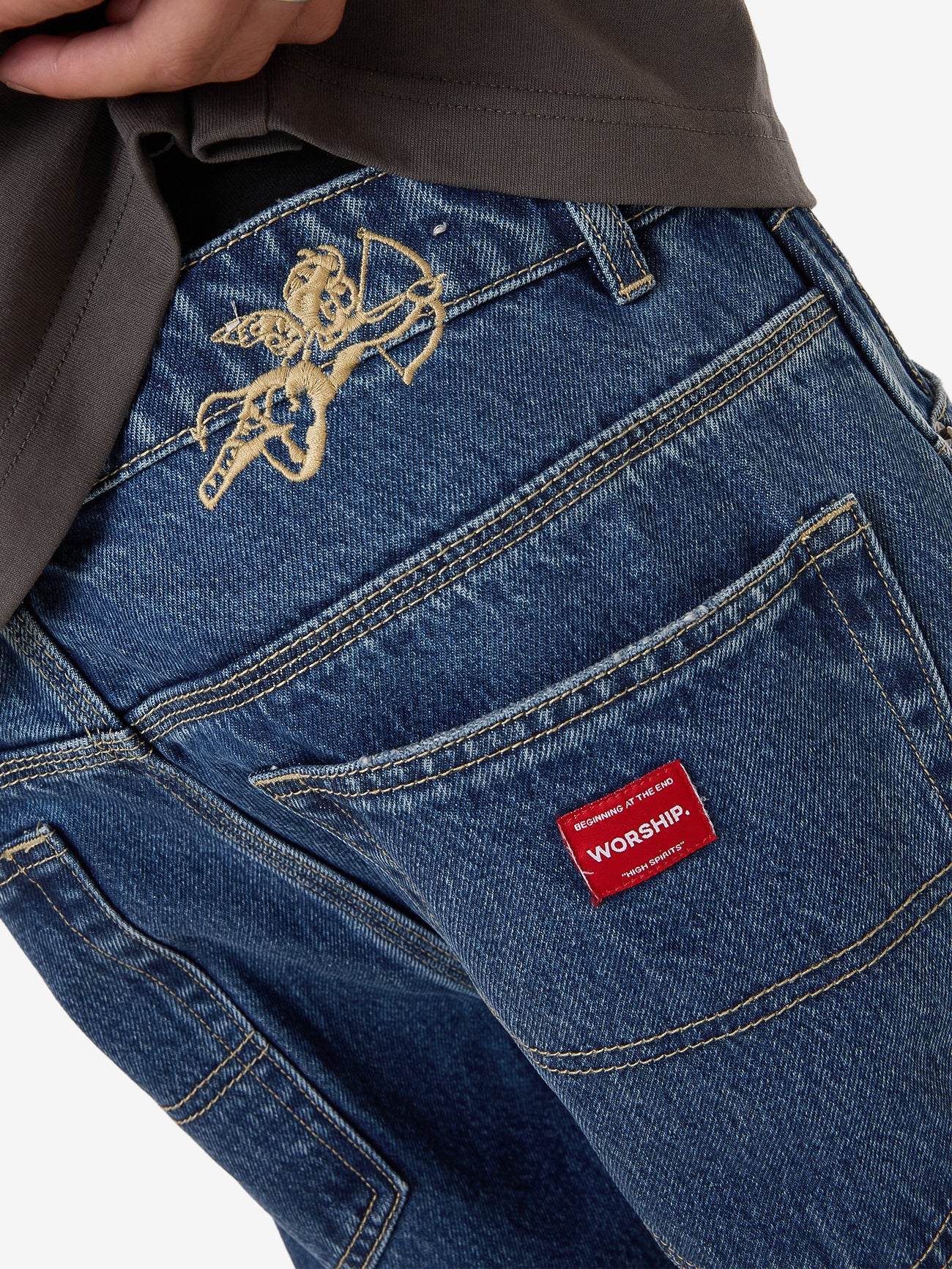 Lounger Jean - Worn Blue Rinse - Image 8
