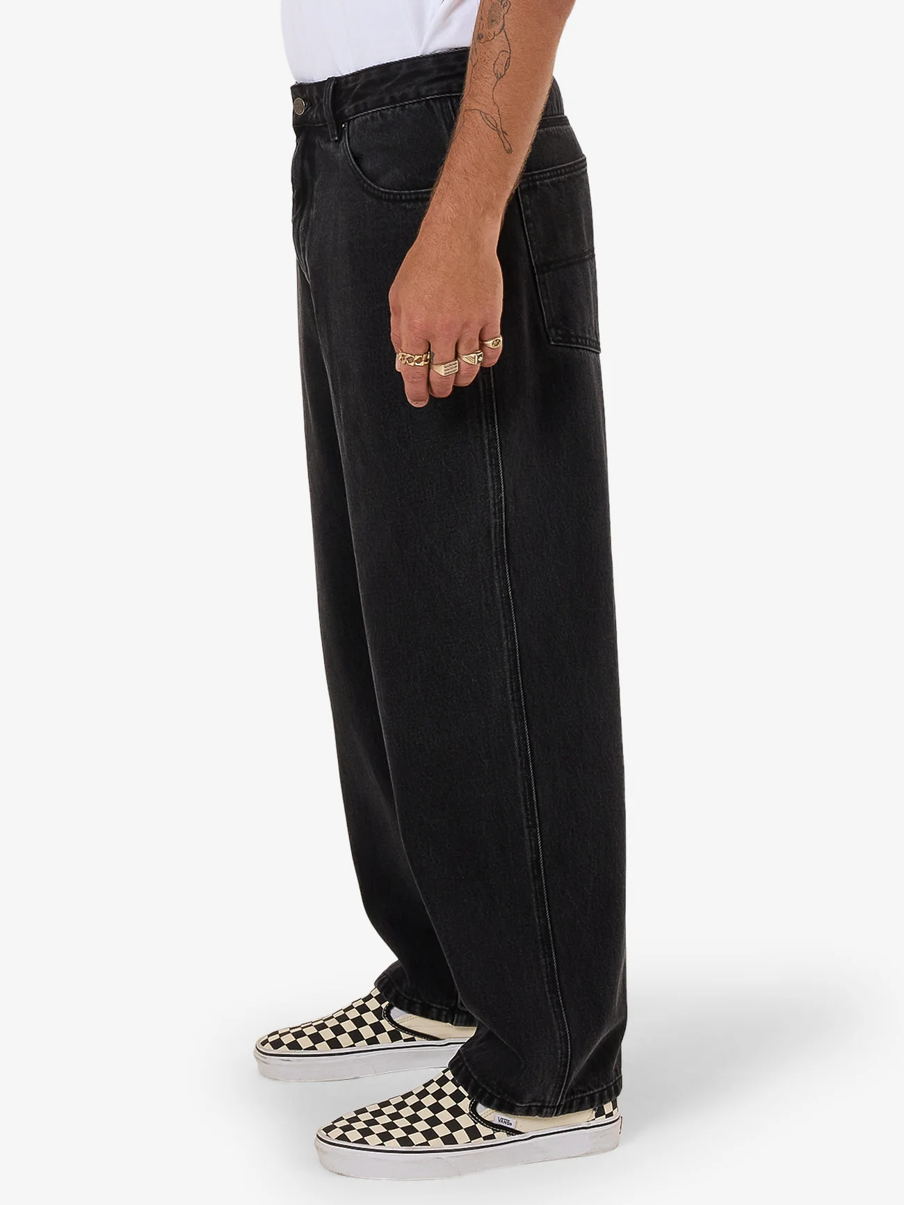 Lounger Jean - Worship Washed Black - Image 4