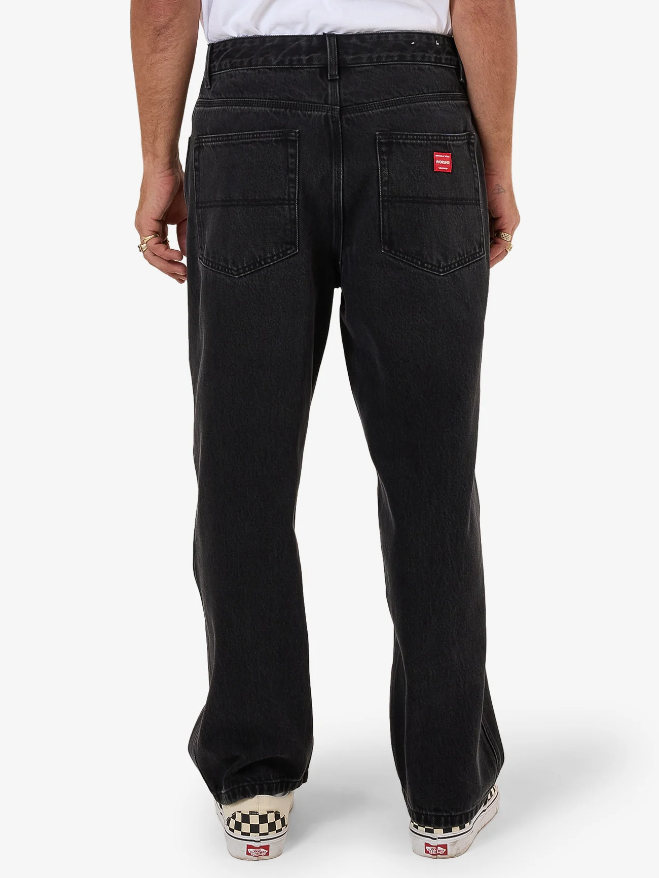 Lounger Jean - Worship Washed Black - Image 6