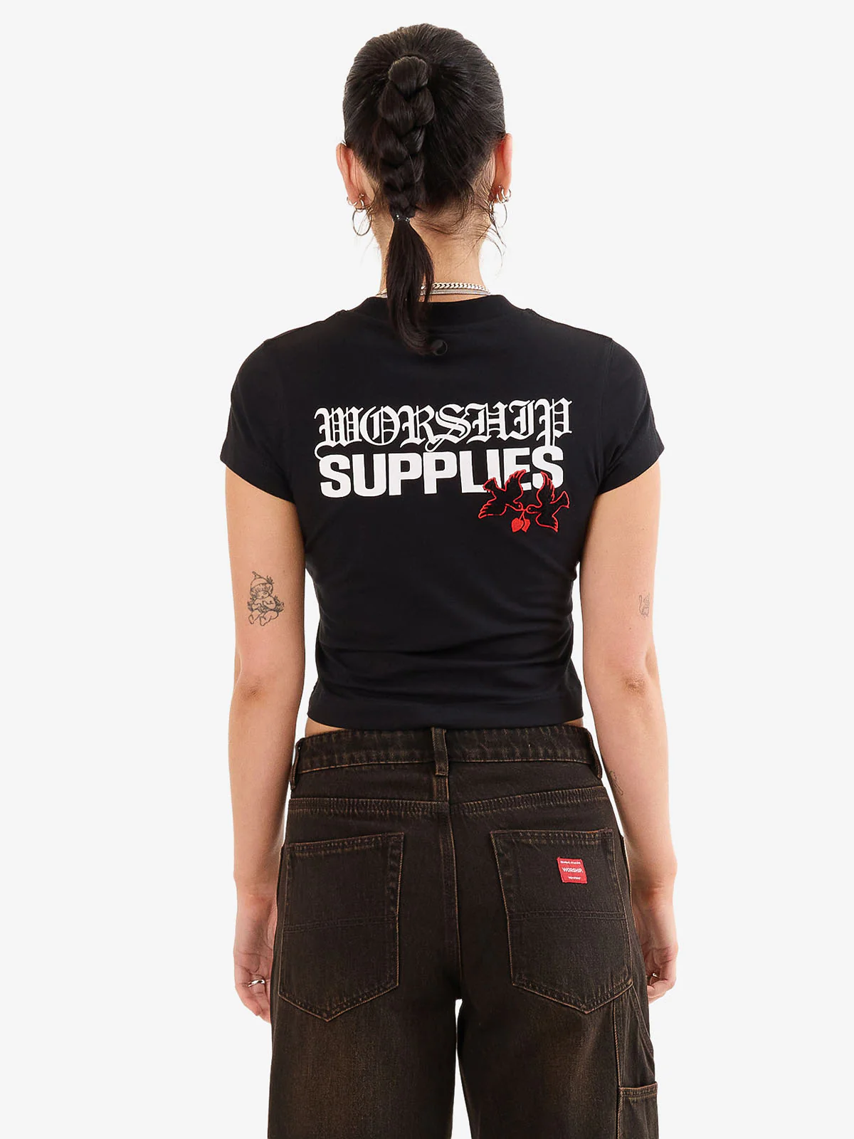 Love Birds Teeny Tee - Black - Image 6