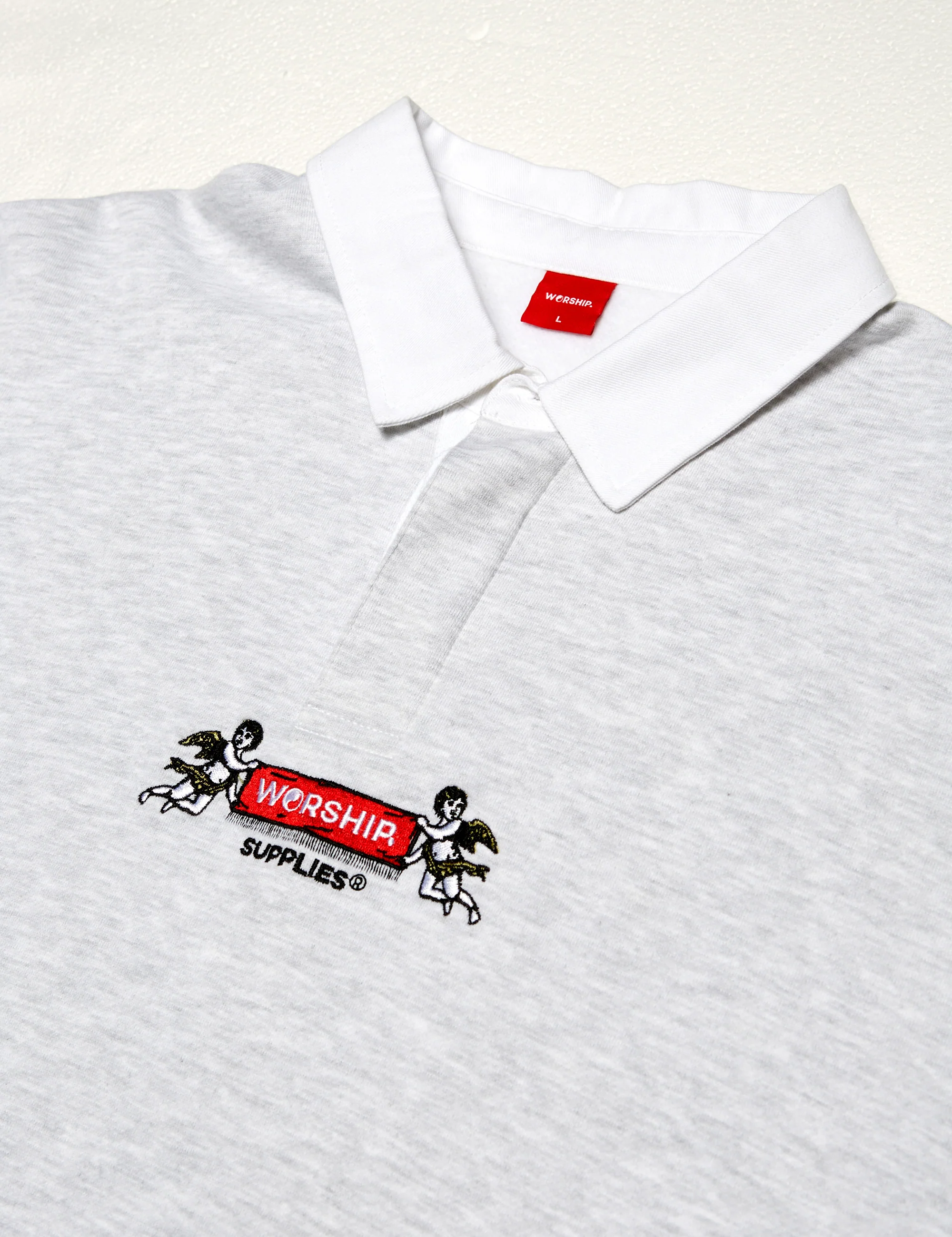 Love Rug Rugby Crew Fleece - Sno Marle - Image 3
