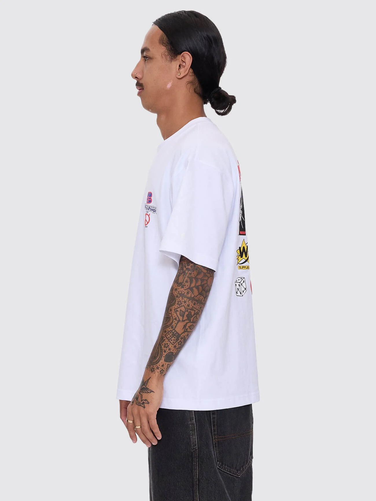 Low Goes Regular Fit Tee - White - Image 4
