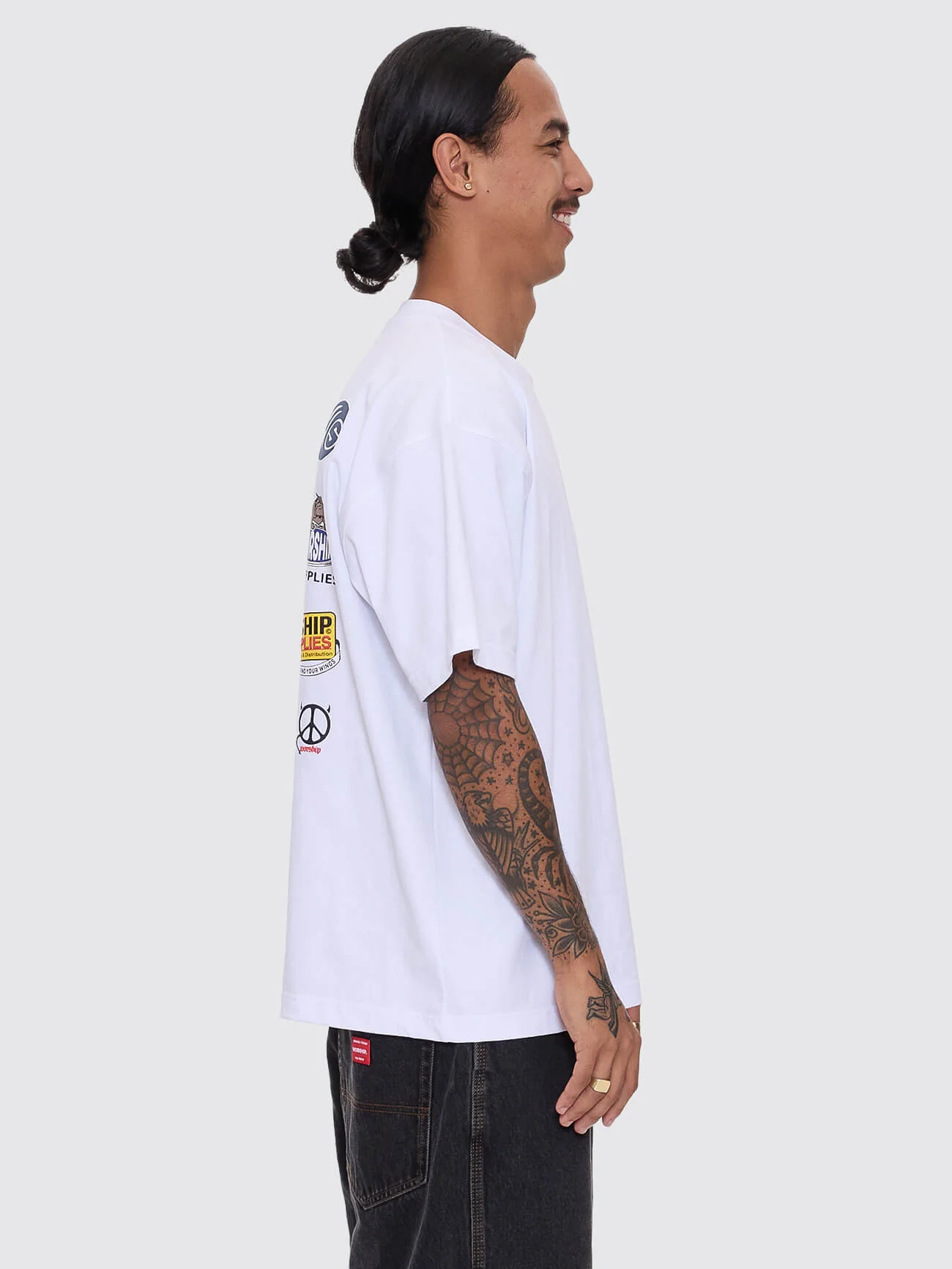 Low Goes Regular Fit Tee - White - Image 7