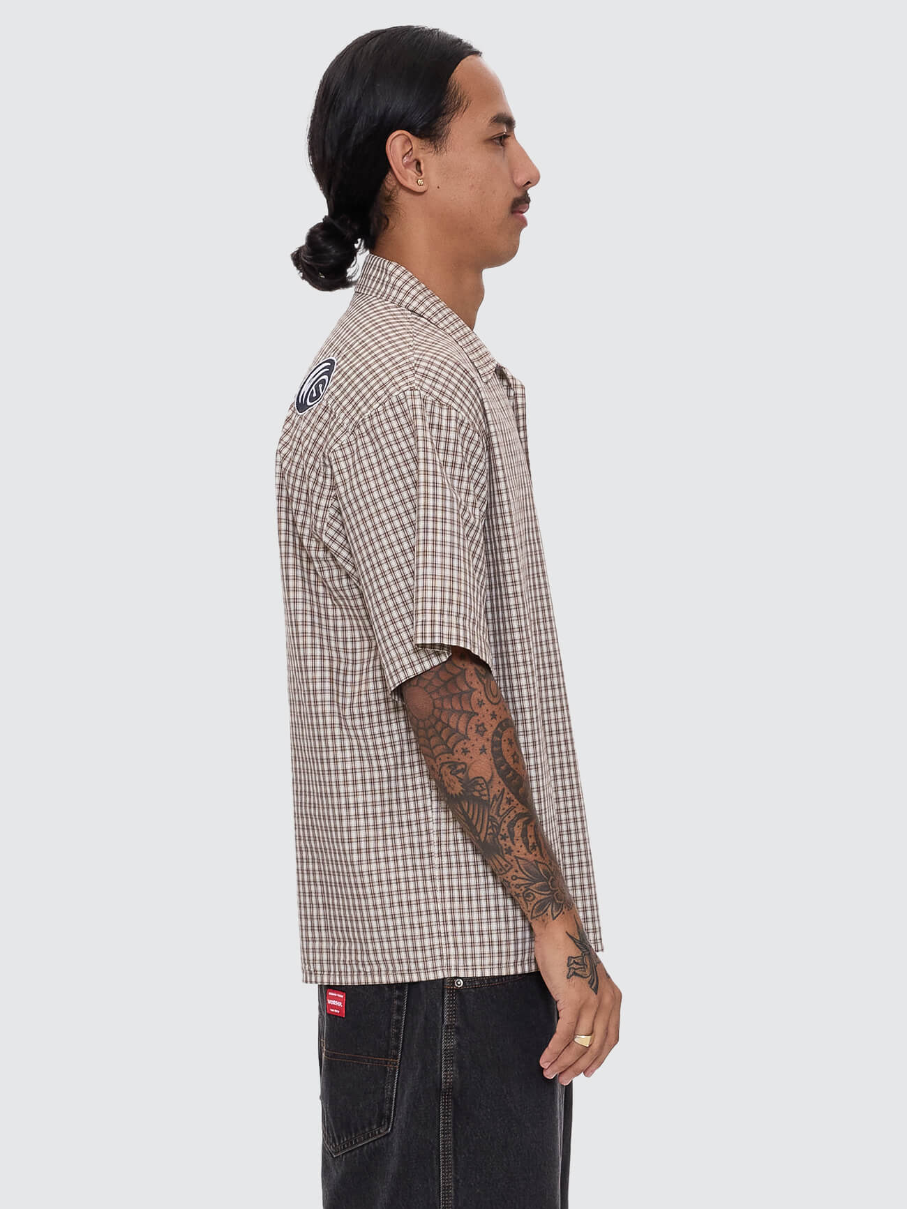 Low Goes Short Sleeve Shirt - Brown - Image 6