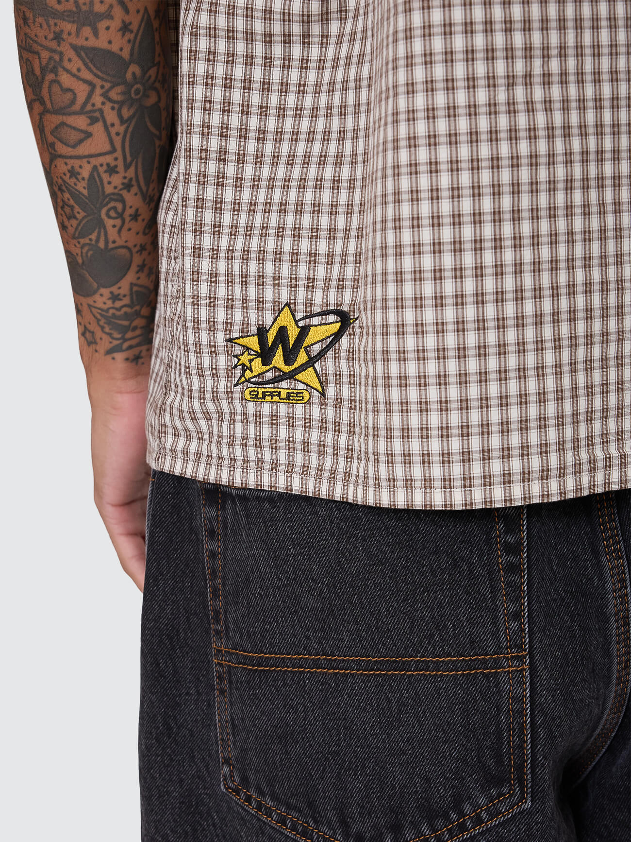 Low Goes Short Sleeve Shirt - Brown - Image 7