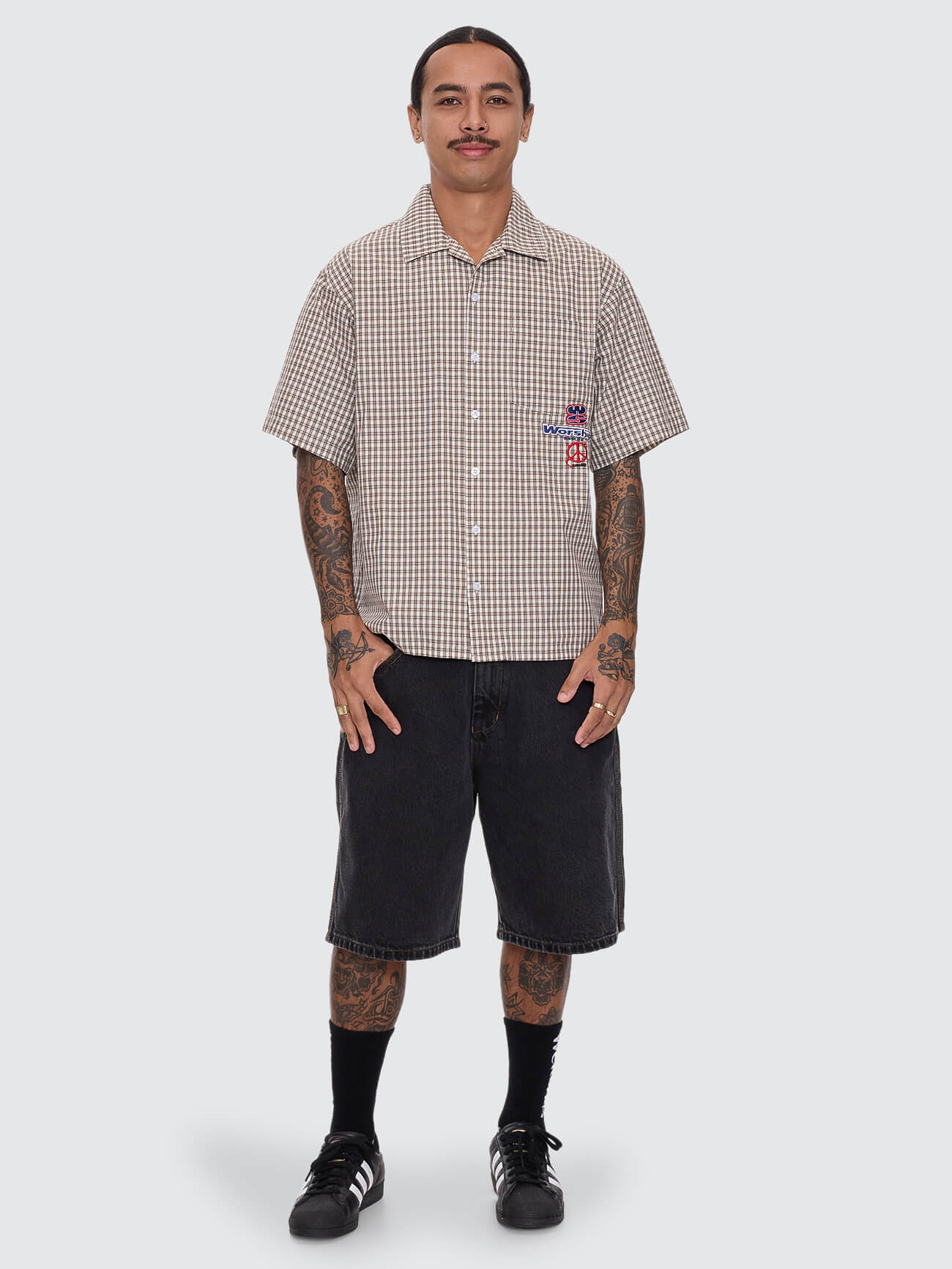 Low Goes Short Sleeve Shirt - Brown - Image 8