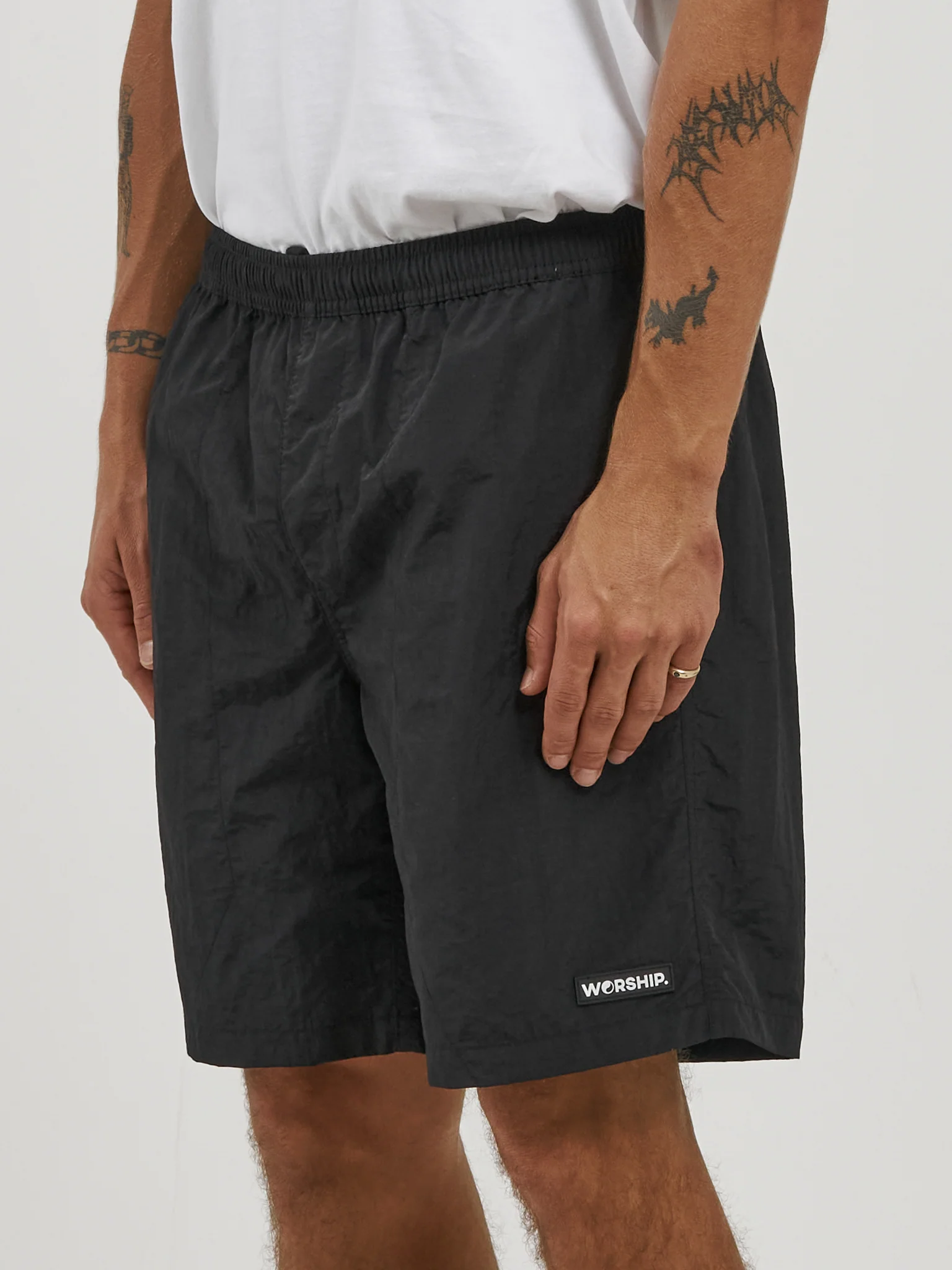Machine Nylon Short - Worn Black - Image 2