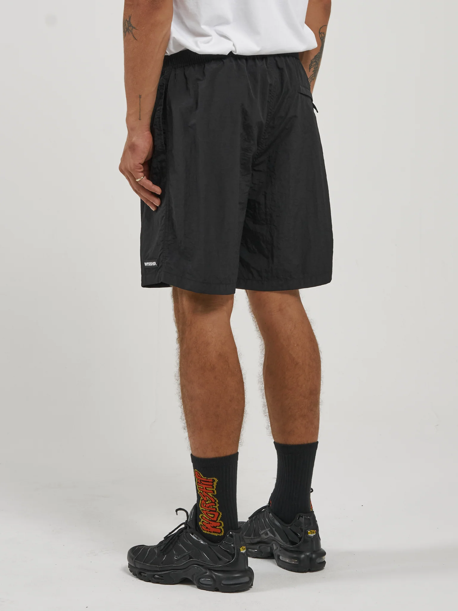 Machine Nylon Short - Worn Black - Image 4