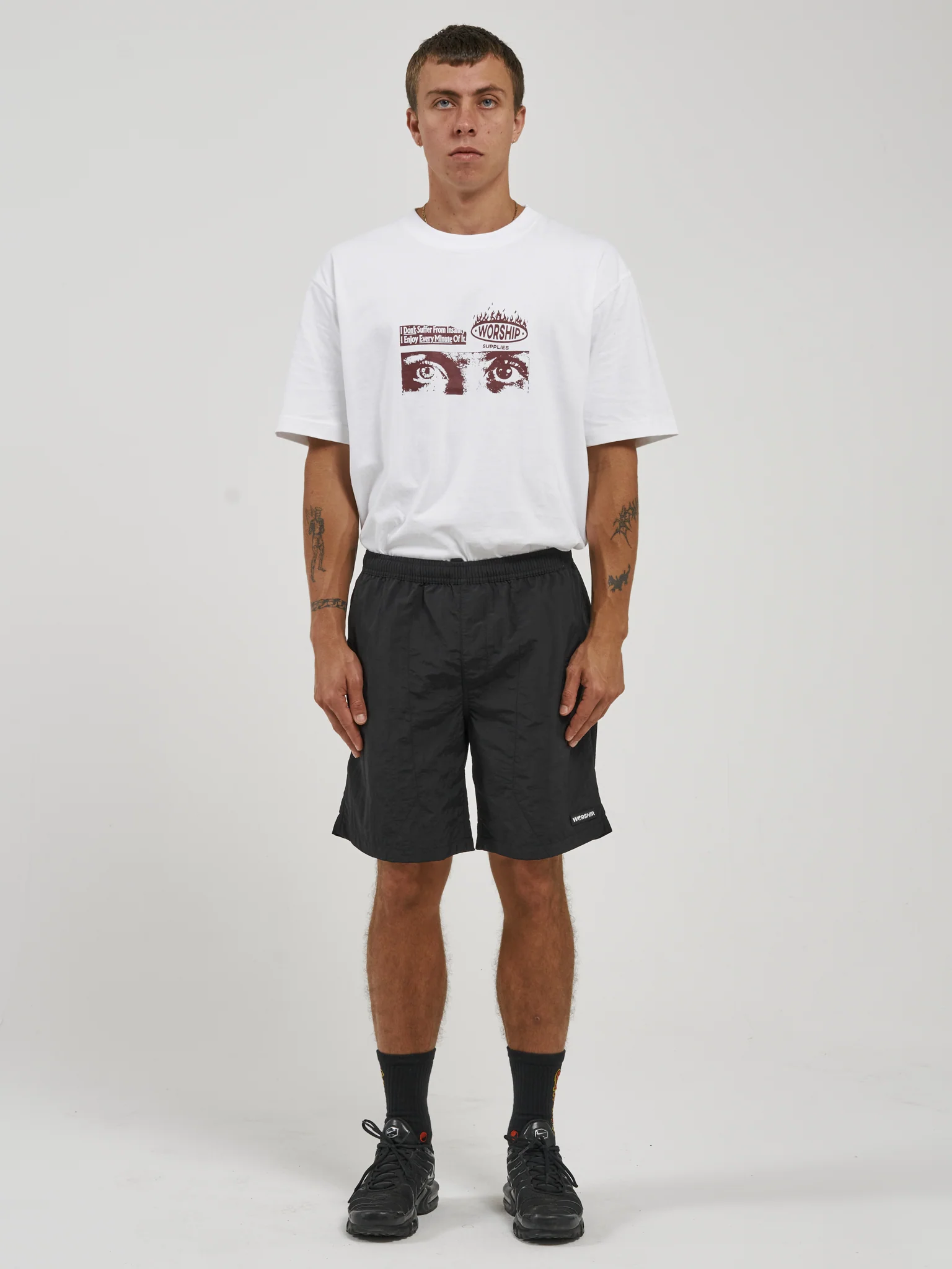 Machine Nylon Short - Worn Black - Image 5