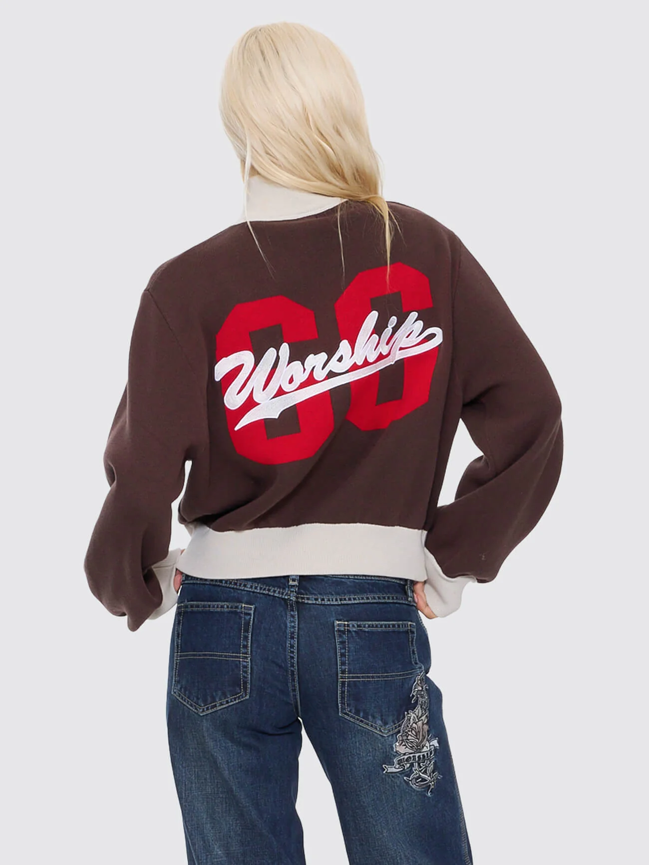 Major League Quarter Zip Knit - Chocolate - Image 5