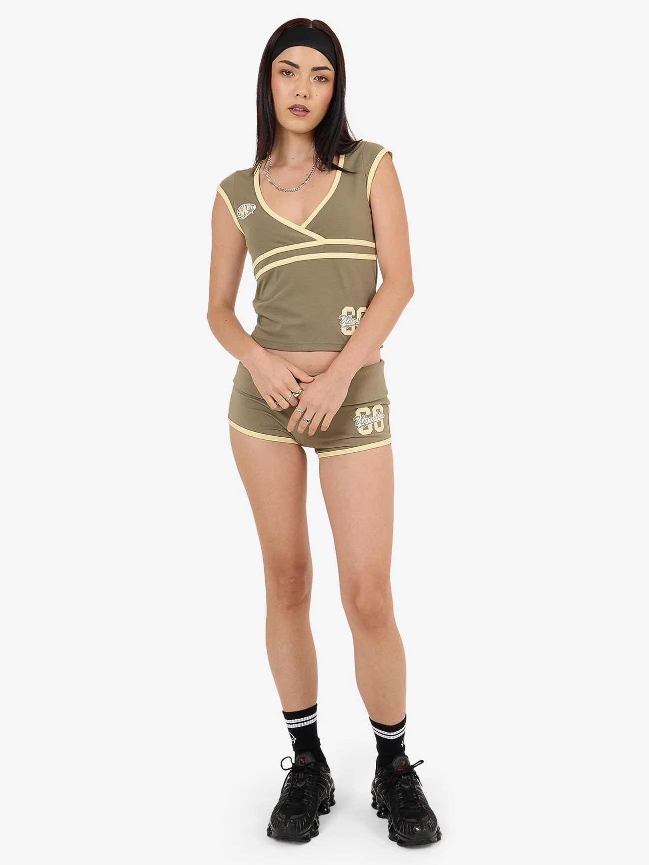 Major League Wrap Top - Kelp - Image 5