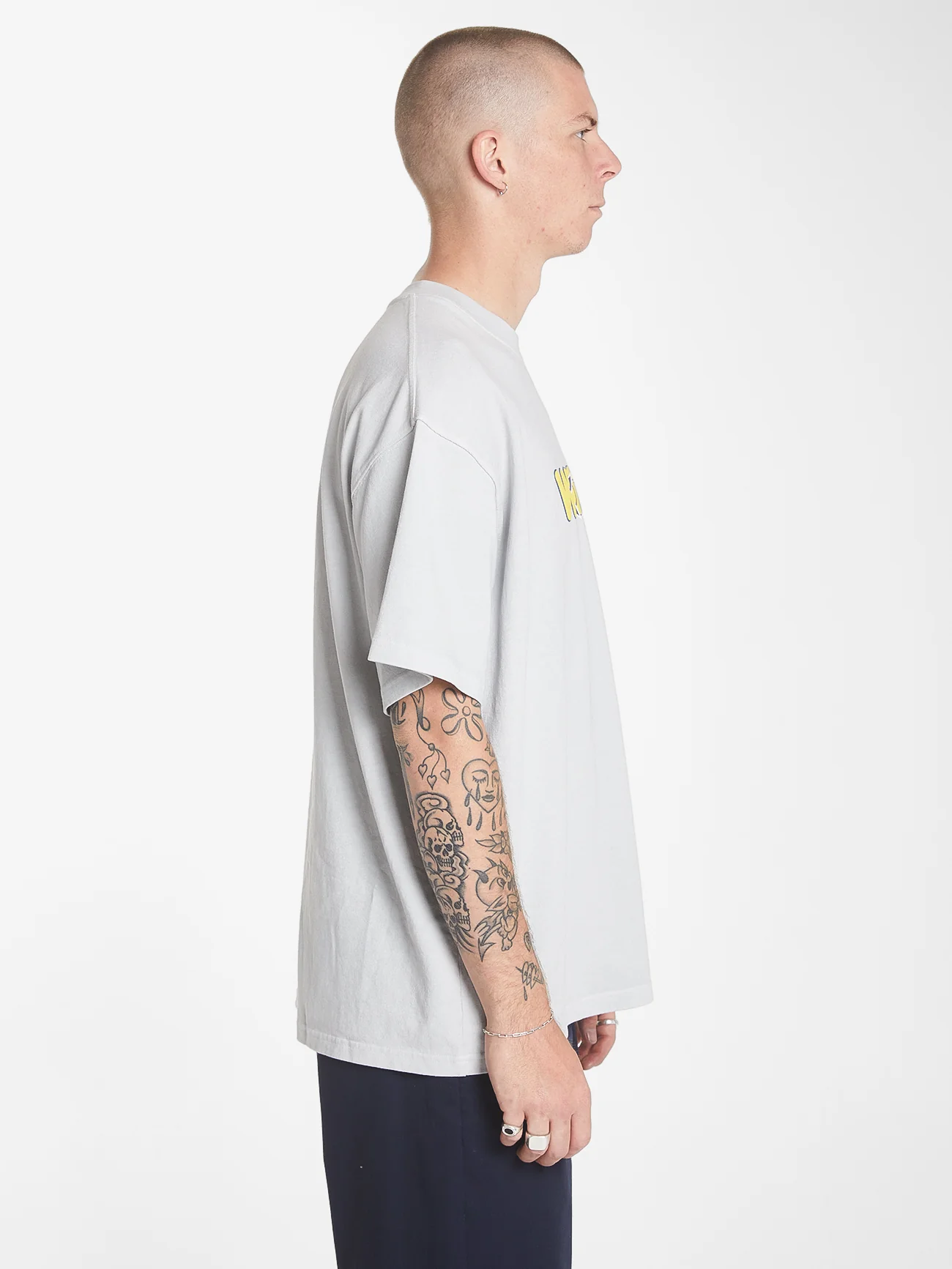 Margarine Oversize Tee - Vapour Gray - Image 3