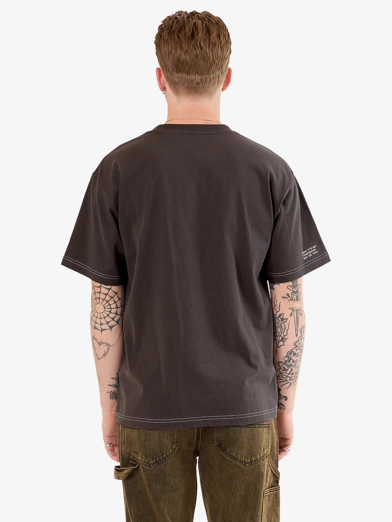 Maybe Today Tee - Worn Black - Image 2